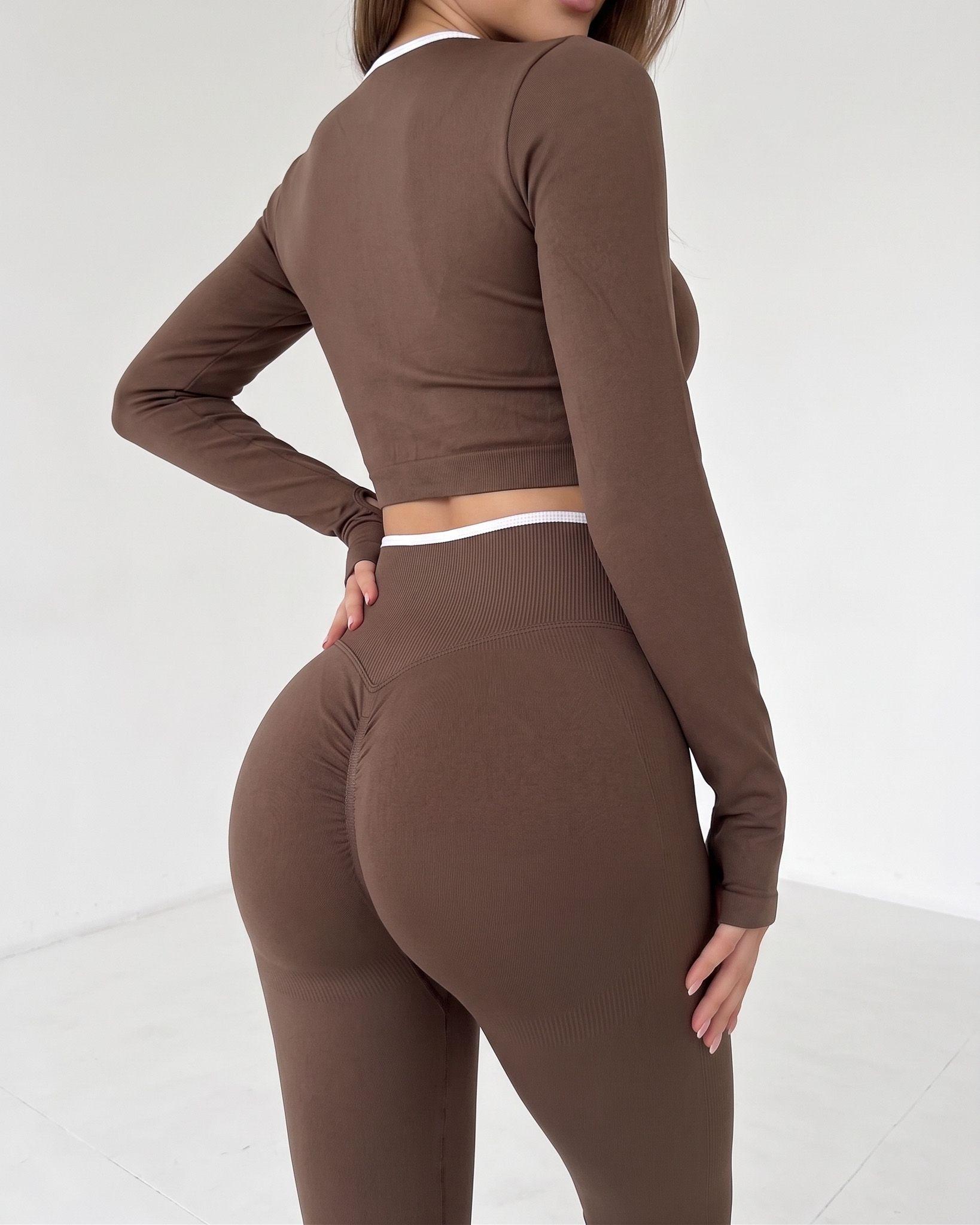 Set Mujer Flare Push Up Pretina Cruzada Líneas Calidad Pro-3