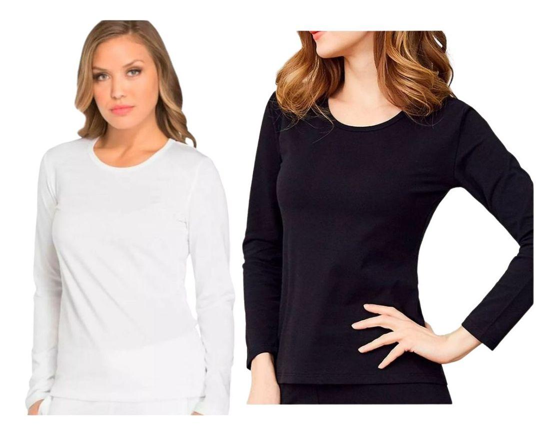 Pack 6 Camiseta De Mujer Primera Capa - Fibra De Bambú 100%-0