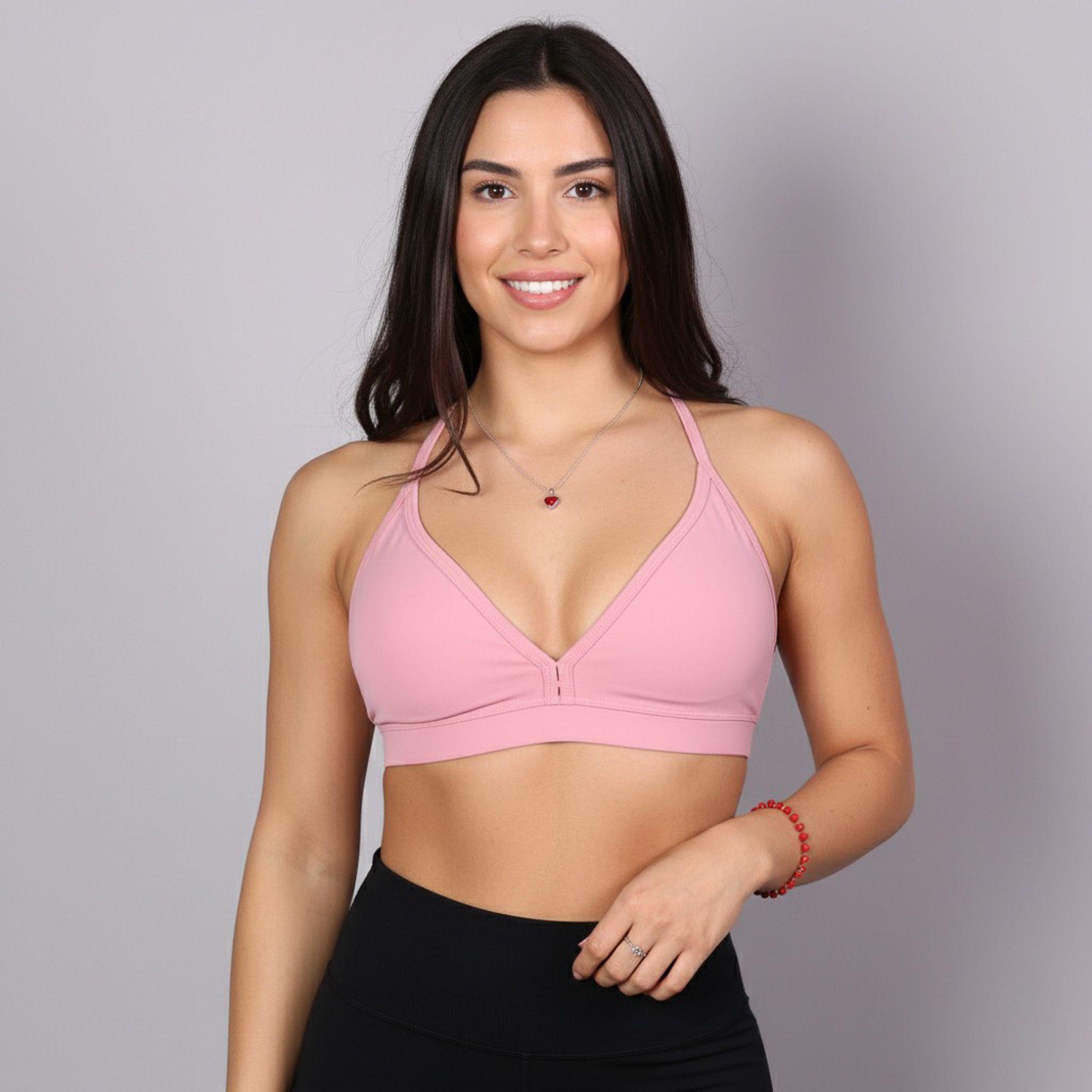 Sosten deportivo elasticado mujer - peto sujetador-2