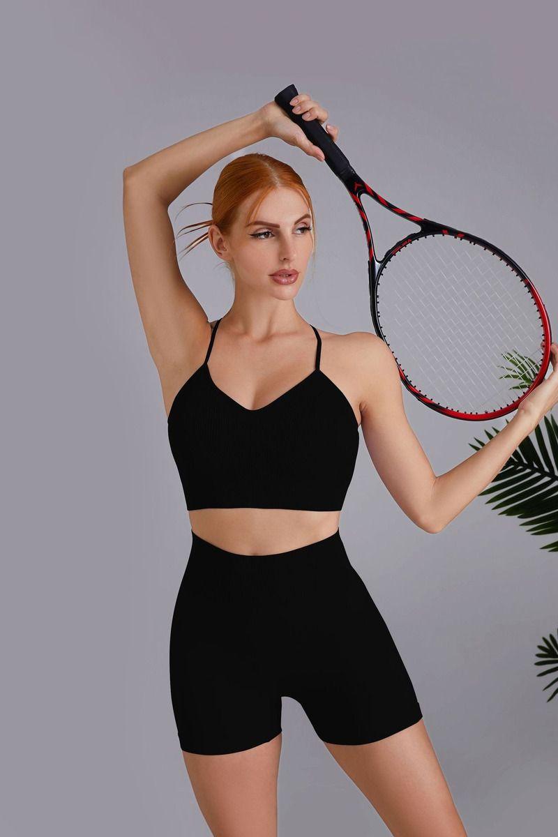 Conjunto Deportivo Mujer Gym Yoga Short Levanta Gluteos-3