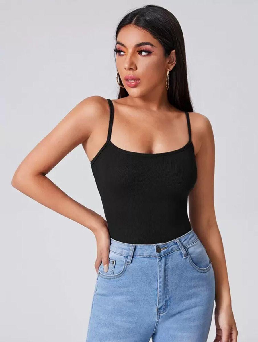 Polera Top De Mujer Sin Mangas Fibra Bambú-2