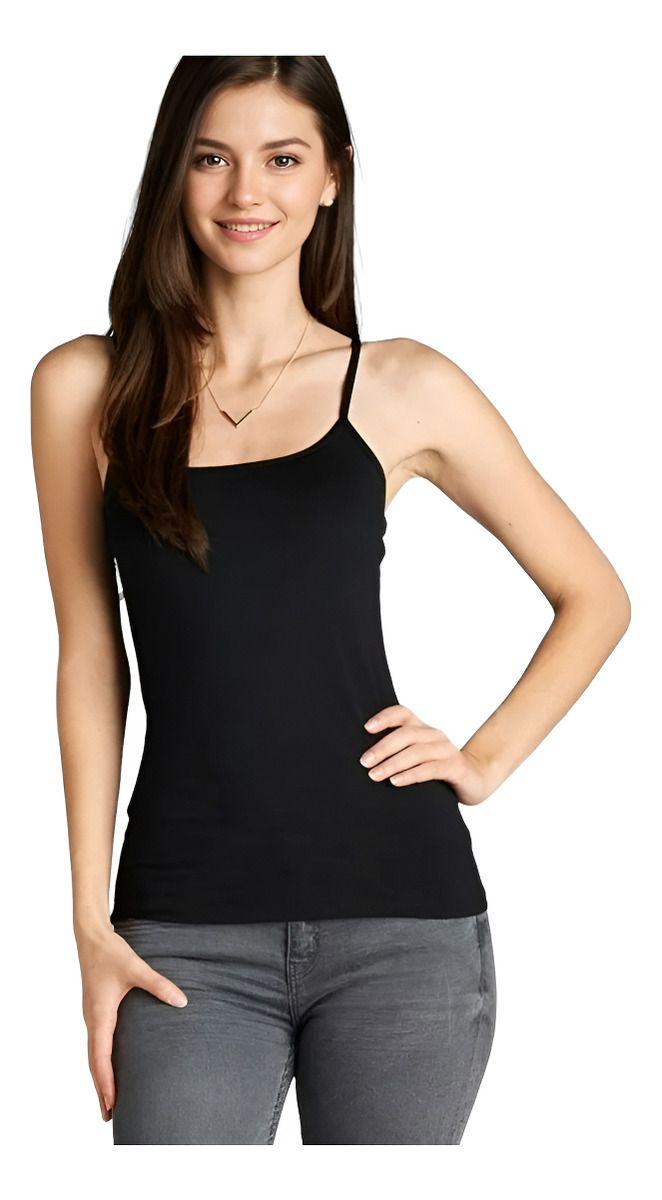 Polera Top De Mujer Sin Mangas Fibra Bambú-3