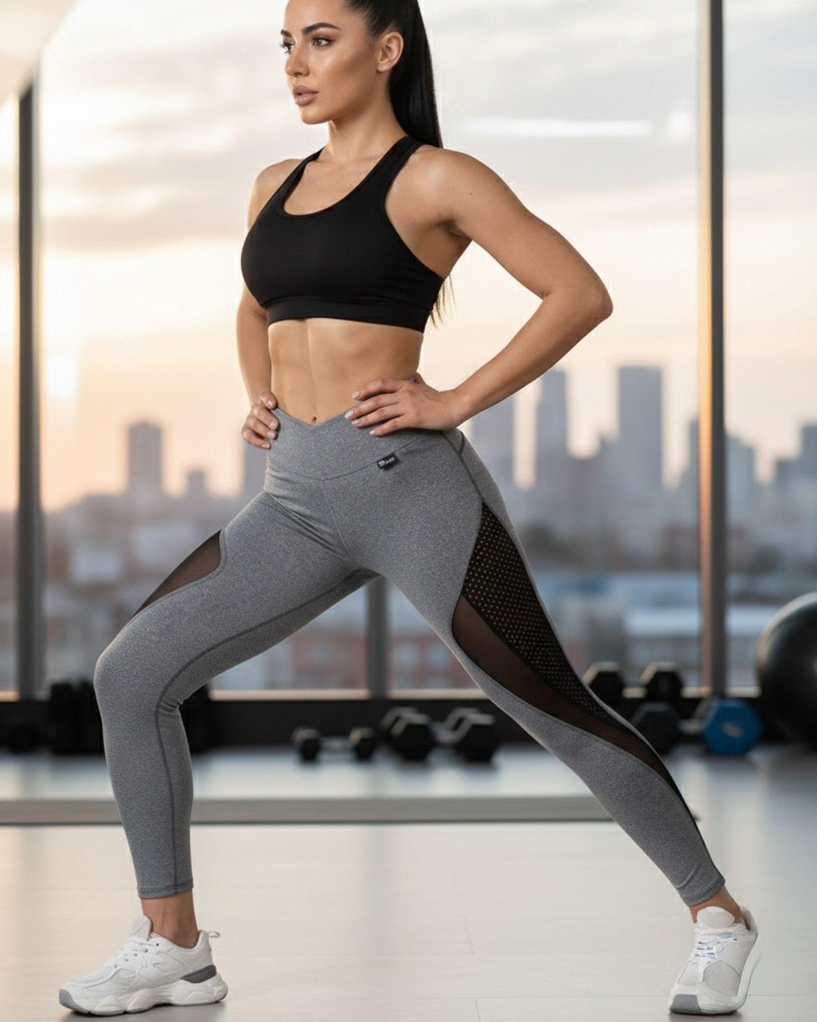 Calza Deportiva con Detalle de Malla Premium - A340-5