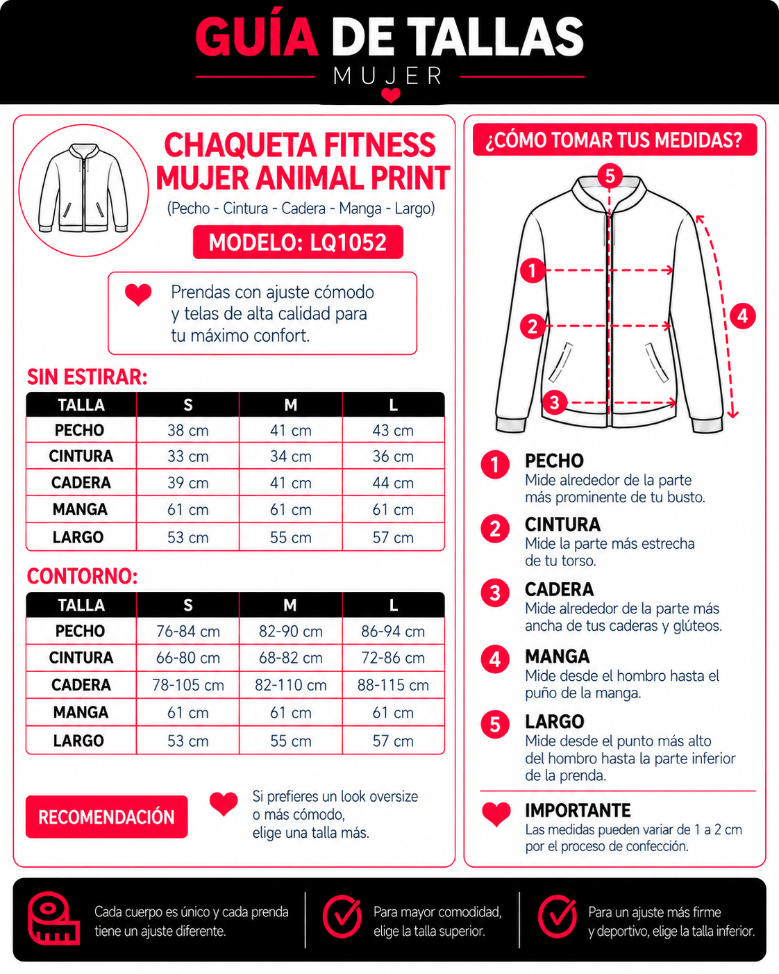 Chaqueta Deportiva Mujer Animal Print Cierre Pasadedo Gym-4