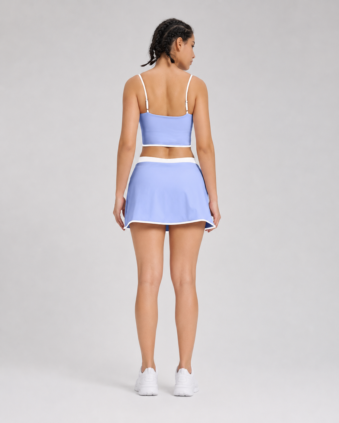 Conjunto Deportivo Mujer top y falda short  Premium - YJ248-3
