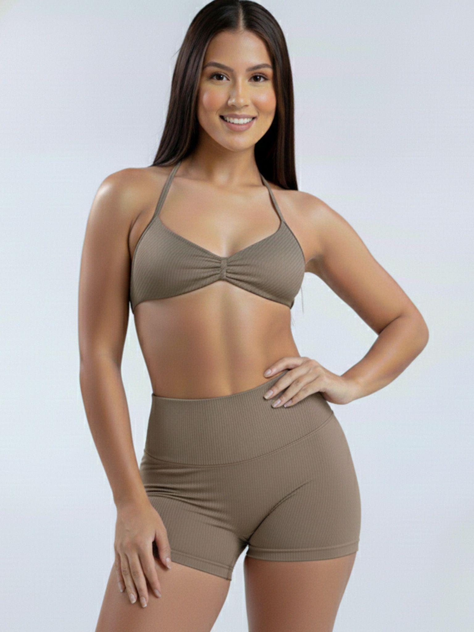 Conjunto Deportivo de 2 piezas Peto y Short con Push Up-2