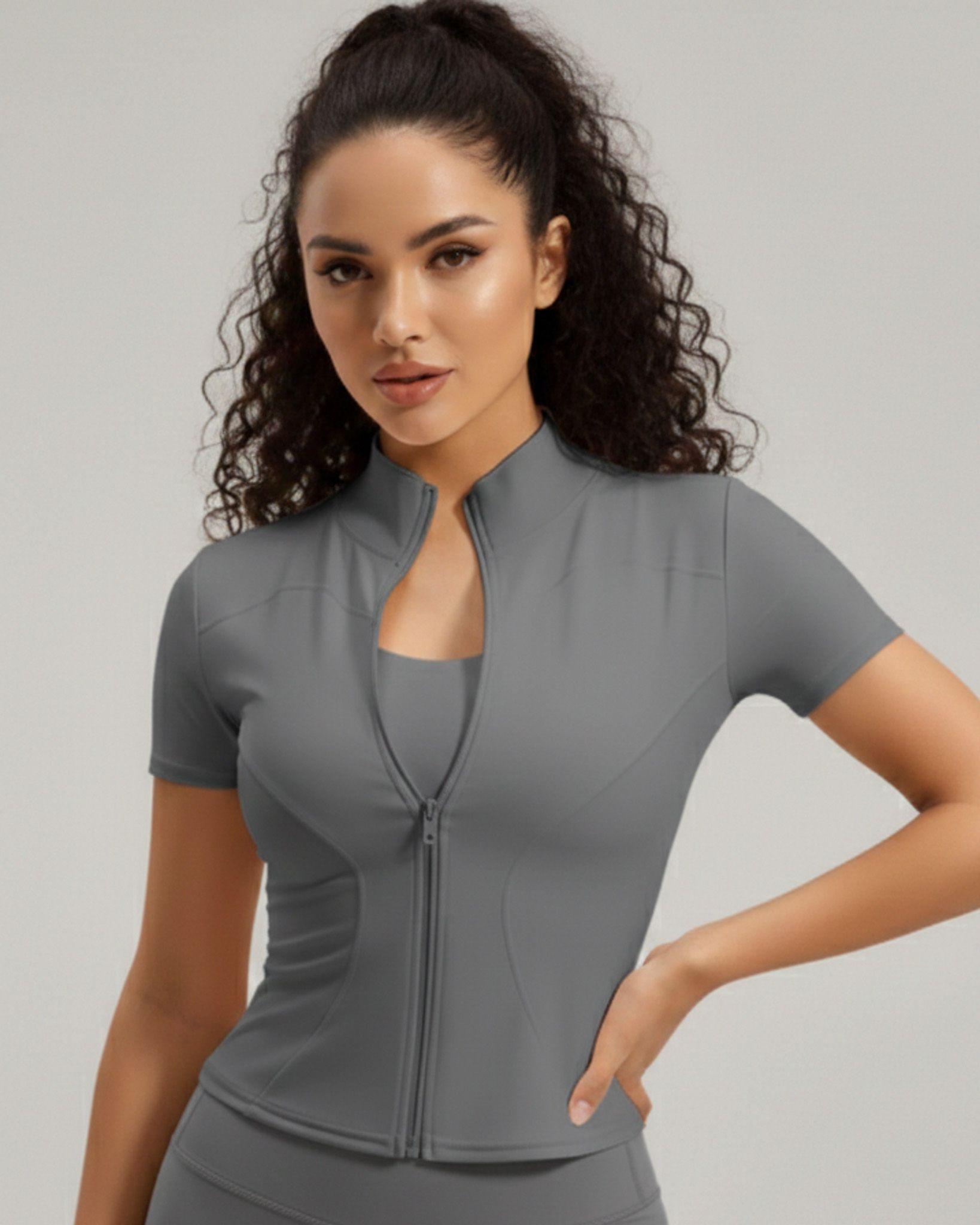 Polera Deportiva Mujer con Cierre SportFlex - JYMW040-0