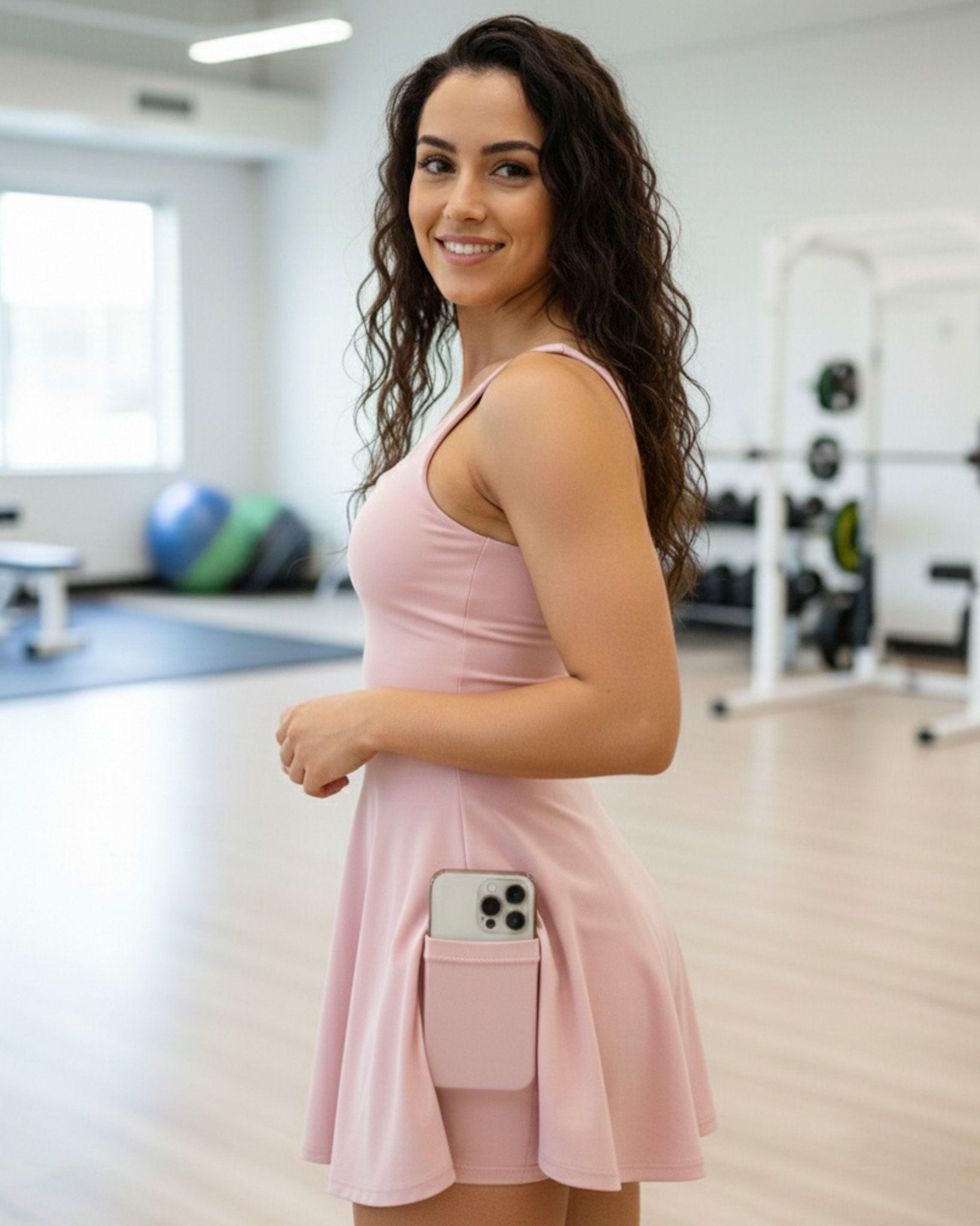 Enterizo Falda Short con bolsillo Lateral Silueta Fresca-5