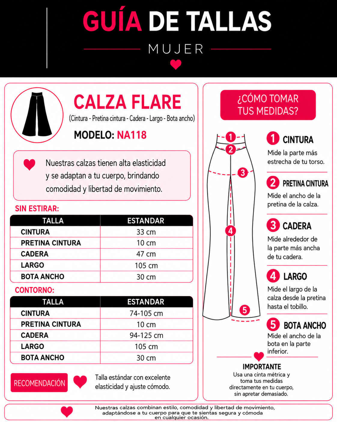 Calza Flare Suplex Premium Nacional Calce Perfecto-4