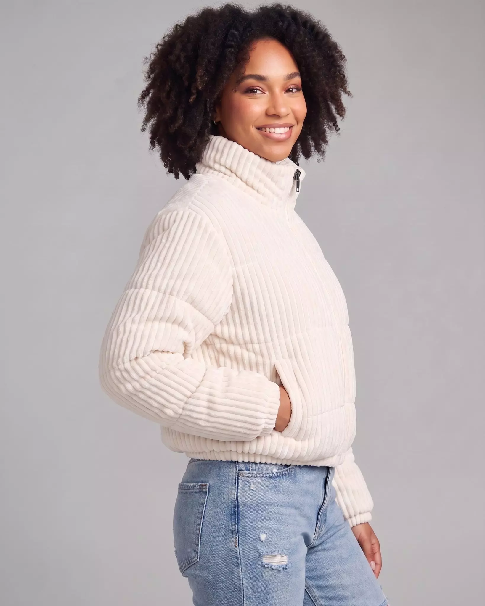 Chaqueta Puffer Cotele Mujer Corta Abrigo Invierno Termica-1