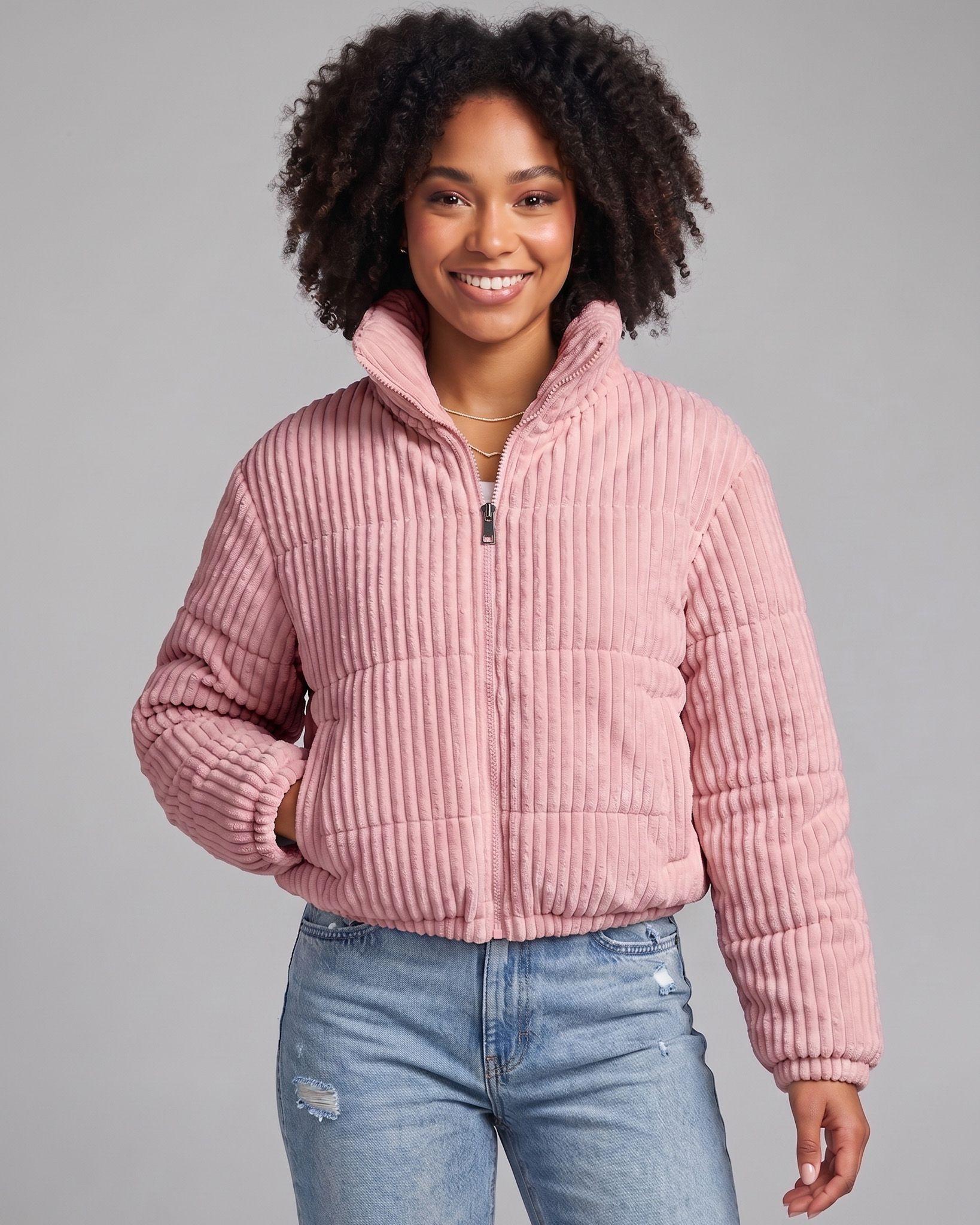 Chaqueta Puffer Cotele Mujer Corta Abrigo Invierno Termica-0