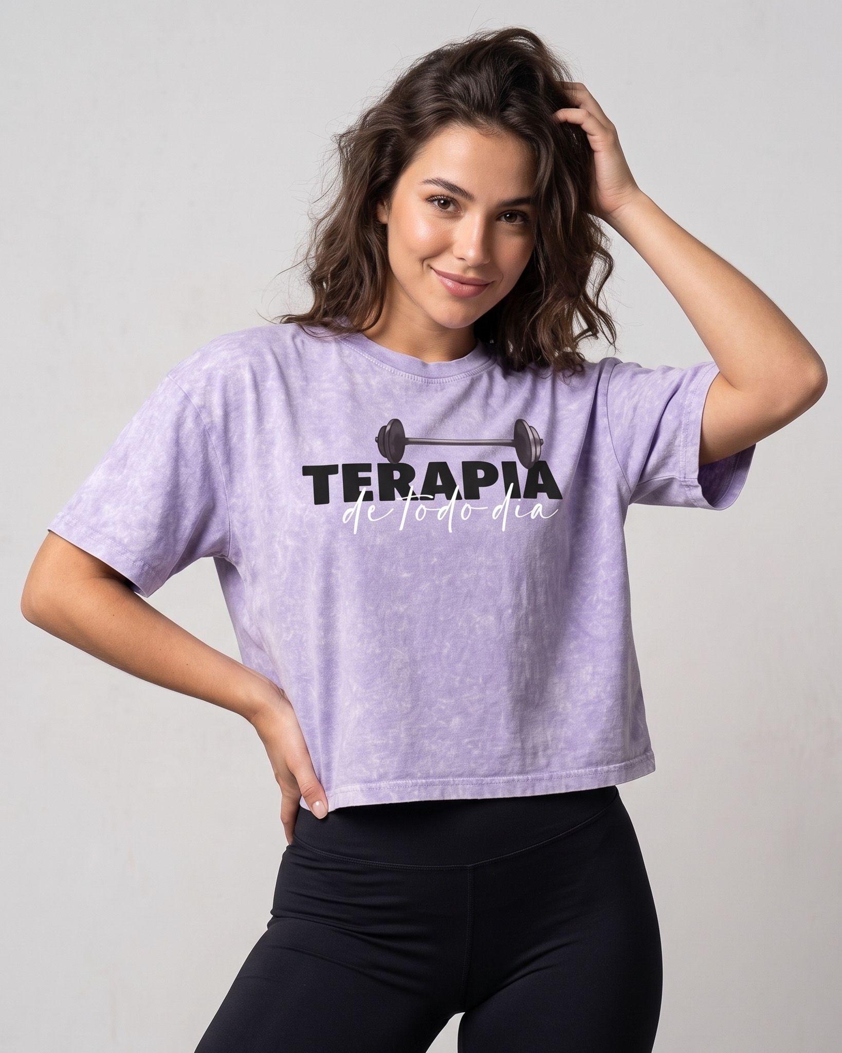 Polera Mujer Terapia - Prelavada Soft Training Comfort-2