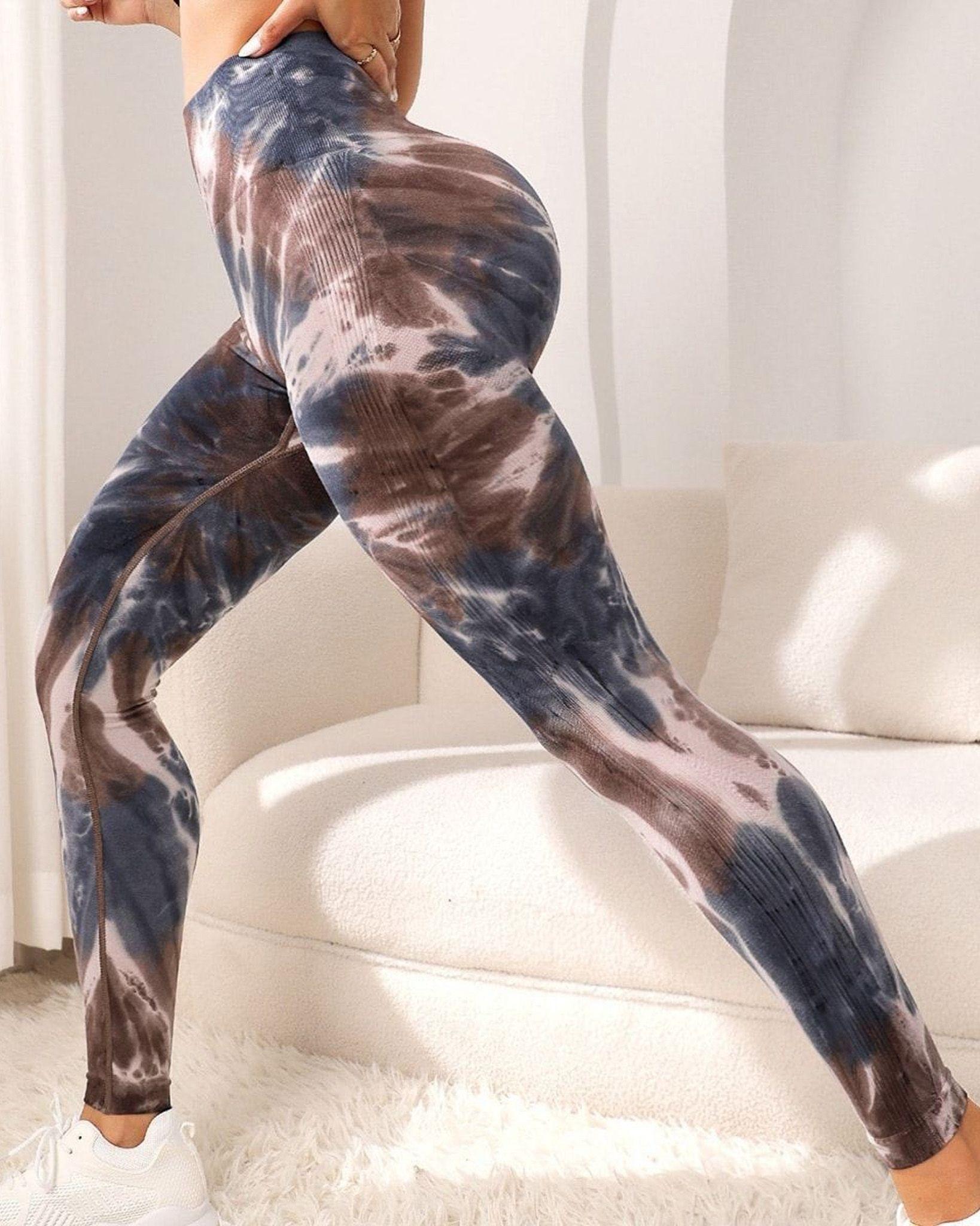 Leggings Calzas Deportivas Manchada Push Up An007-0