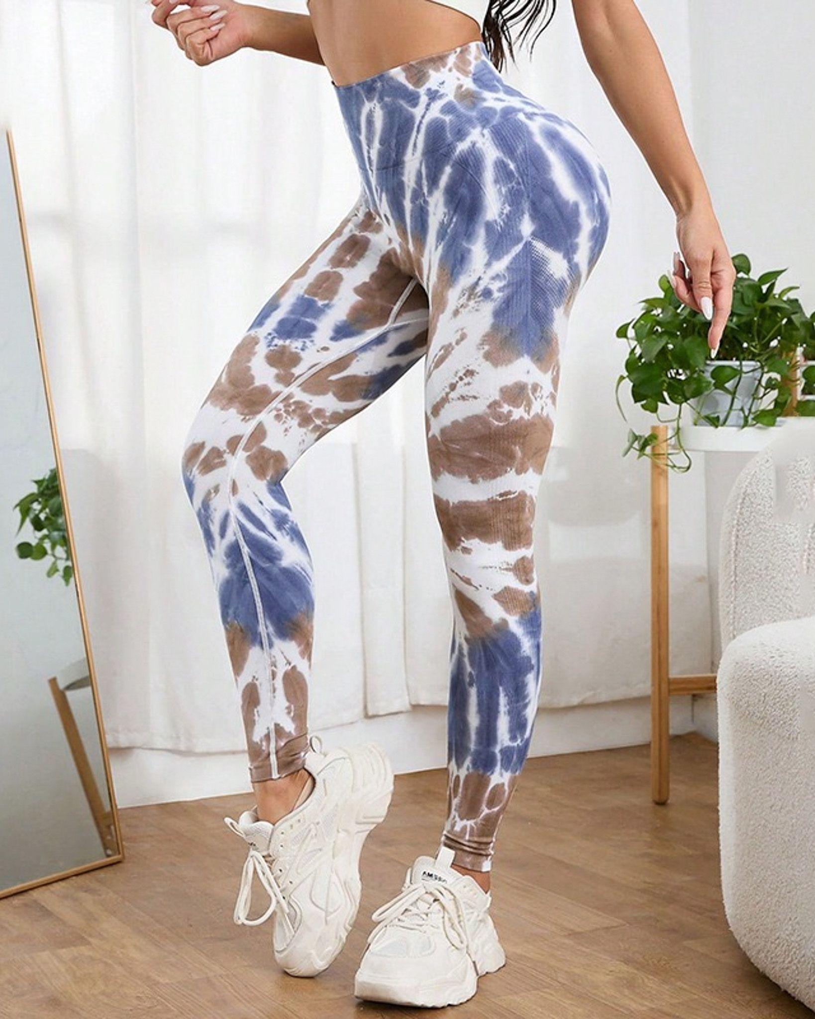 Leggings Calzas Deportivas Manchada Push Up An007-0