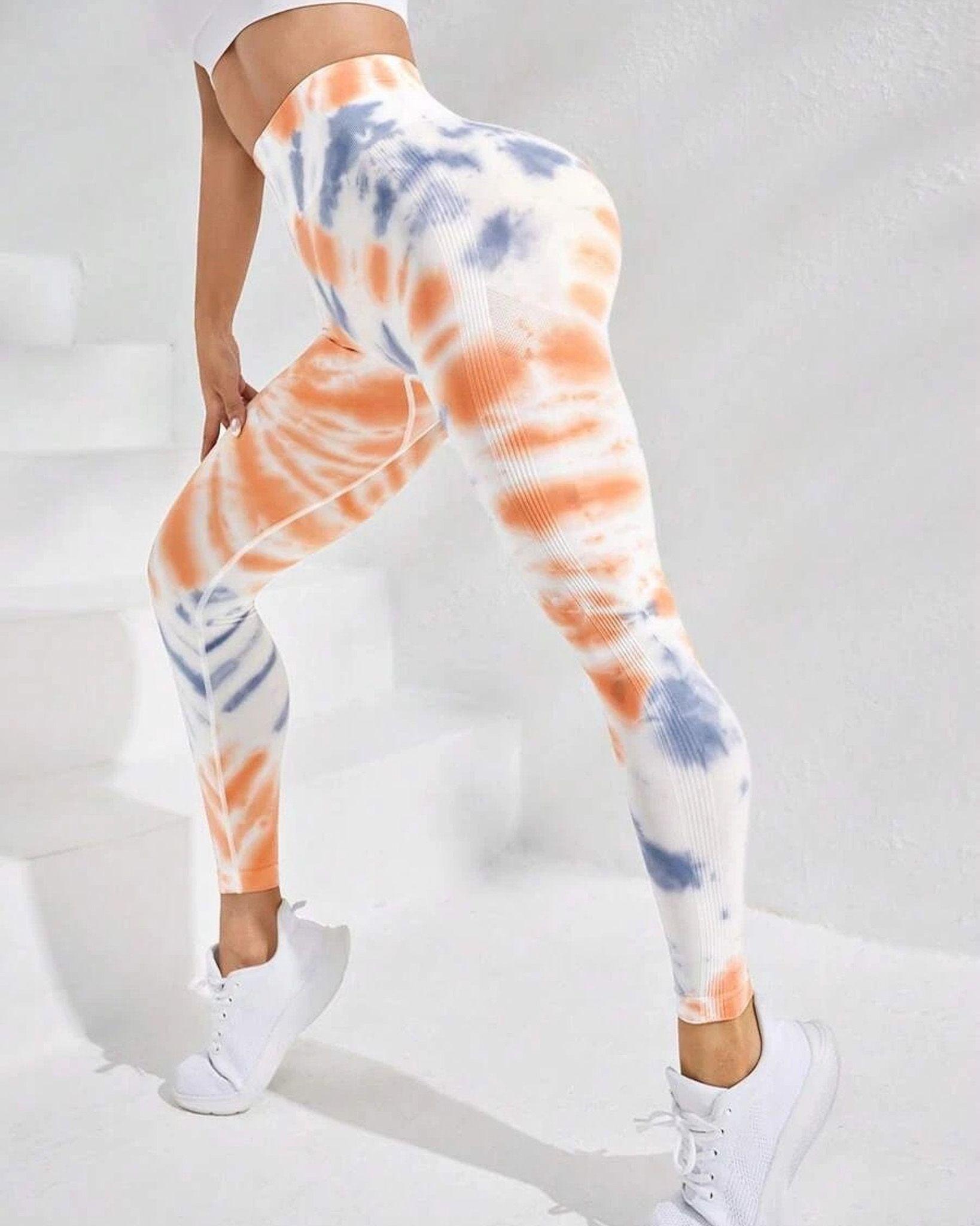 Leggings Calzas Deportivas Manchada Push Up An007-1