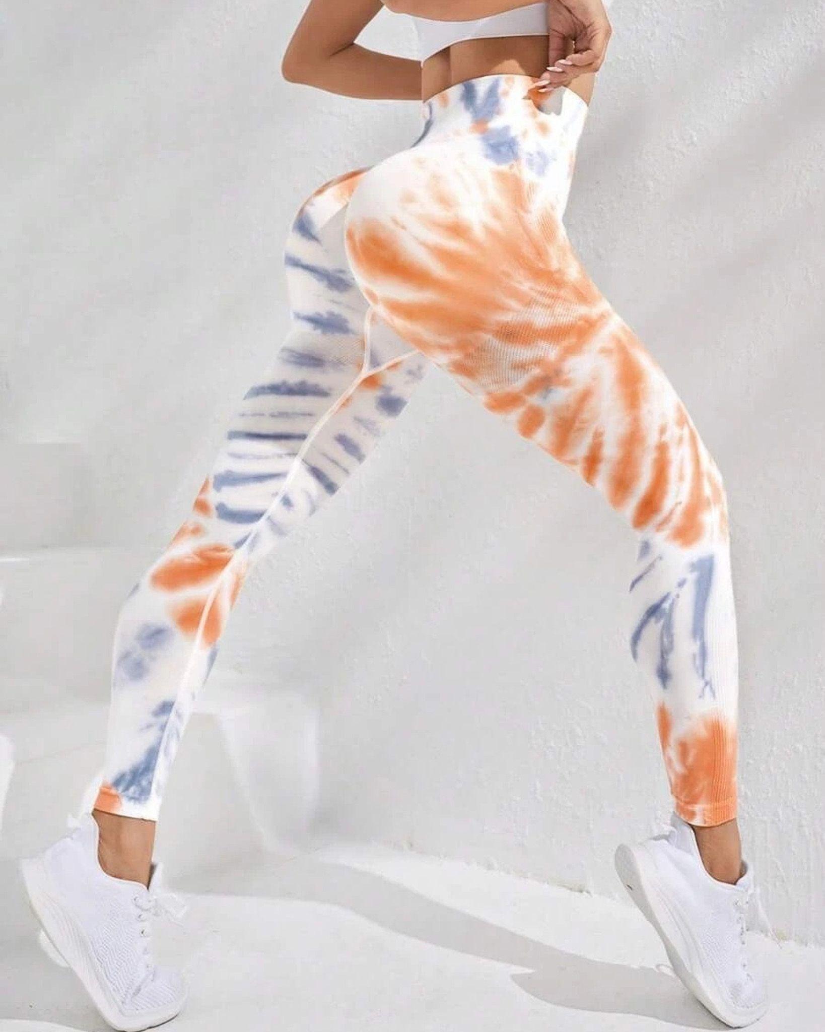 Leggings Calzas Deportivas Manchada Push Up An007-2