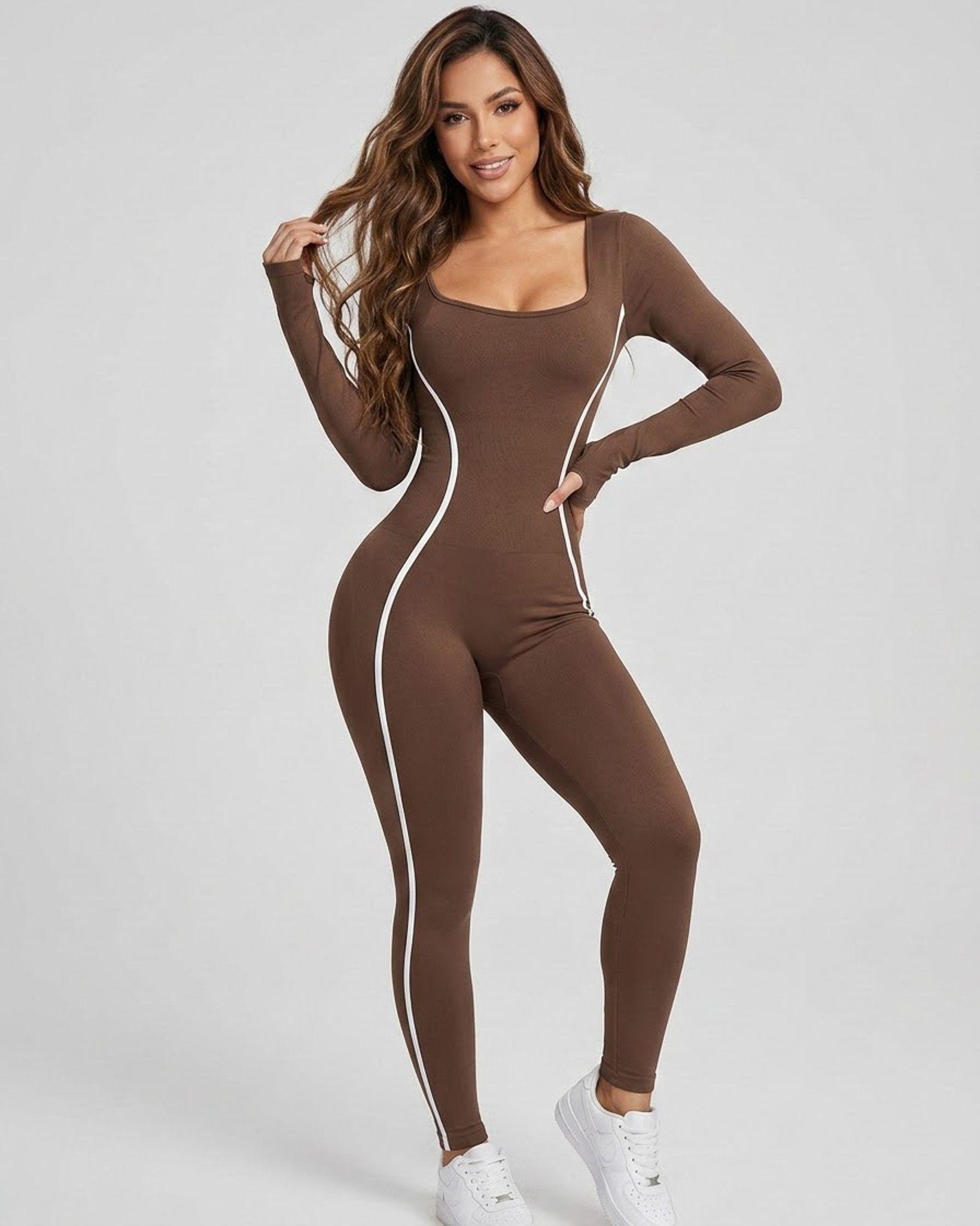 Enterizo Deportivo Manga Larga Push Up - Efecto Modelador-2