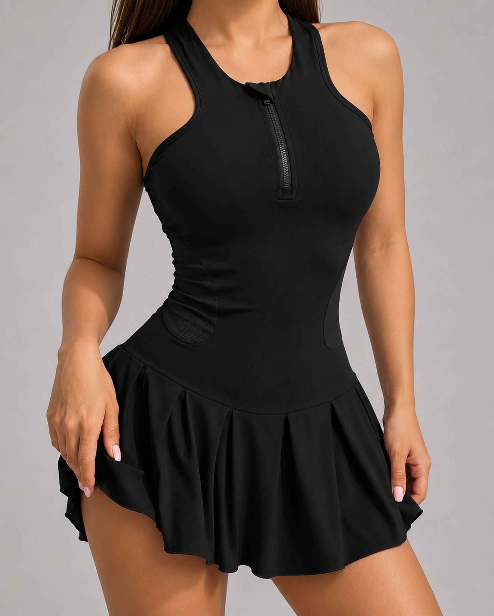 Vestido Deportivo Mujer Enterizo Falda Short Plisada-4