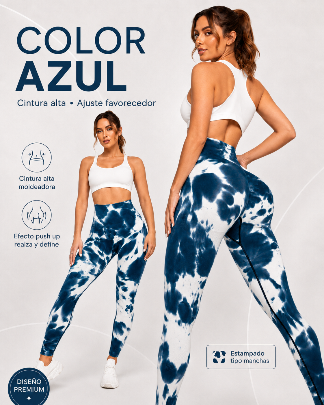 Pack 2 Calzas Push Up 100% Calidad Premium-3