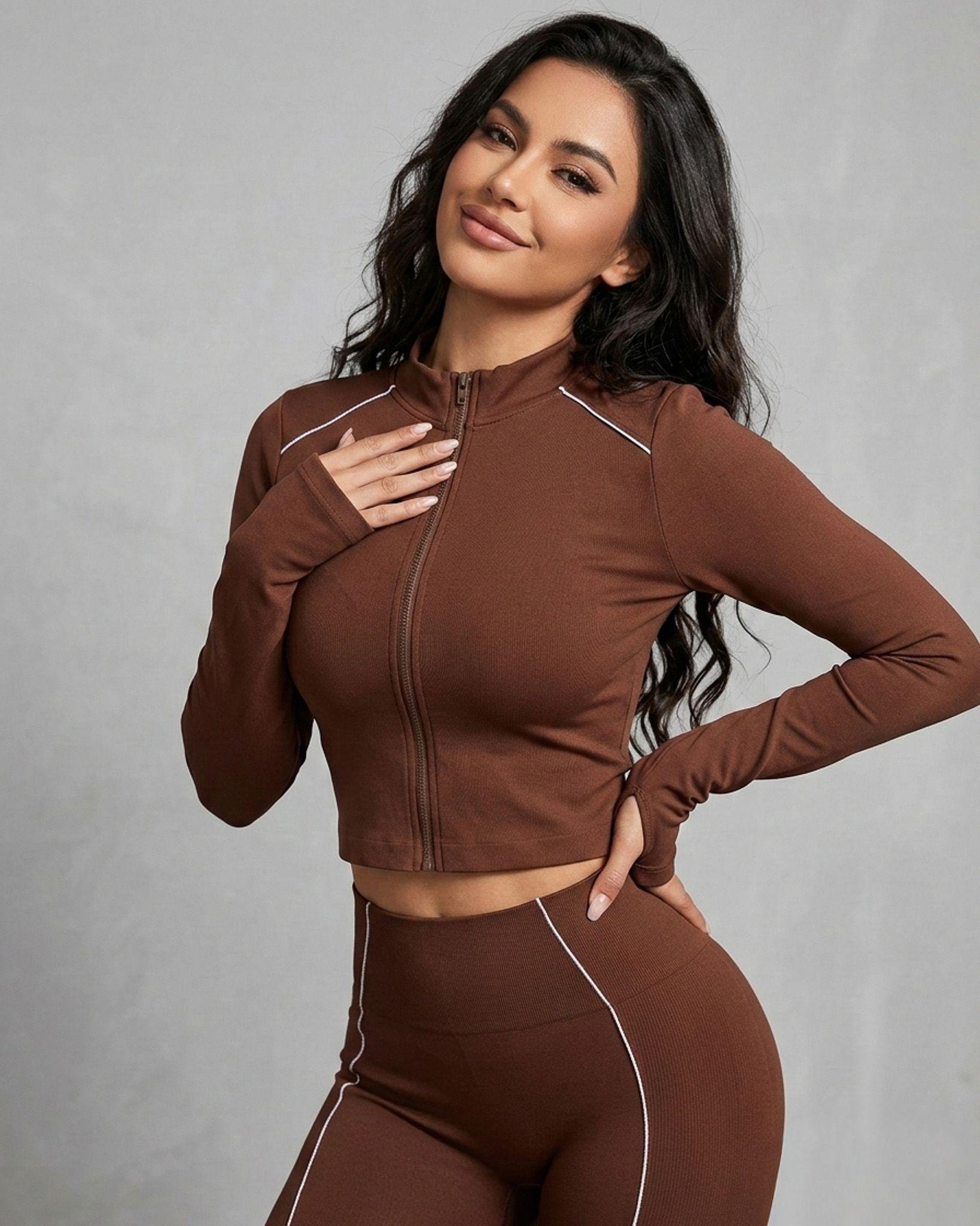 Set Deportivo 3 Piezas Mujer - Chaqueta + Calza + Strapless-4