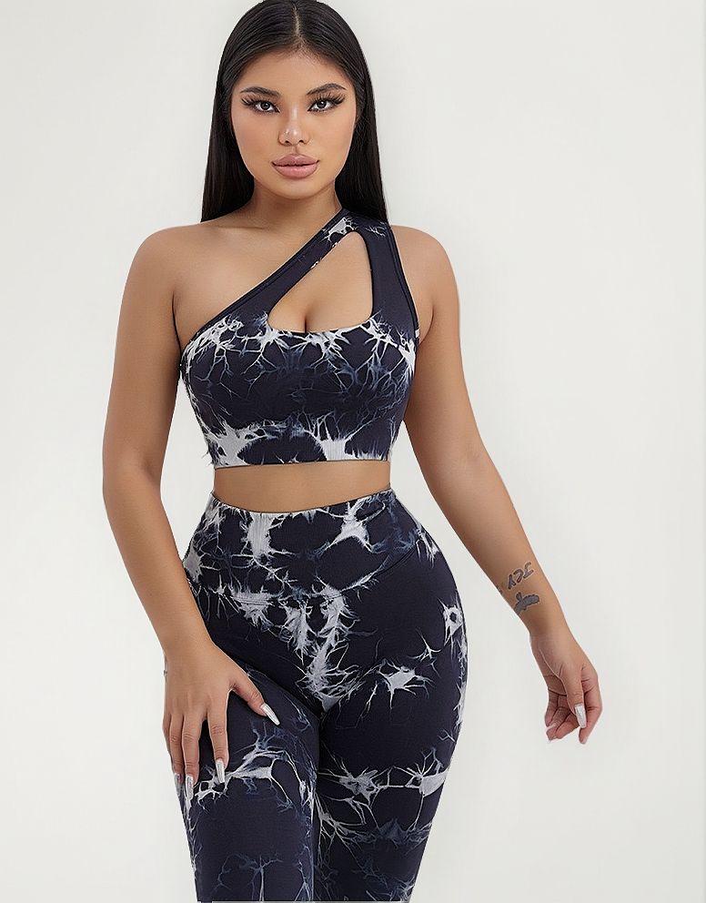 Conjunto Deportivo Mujer Tie Dye Gym Yoga Levanta Gluteos-0
