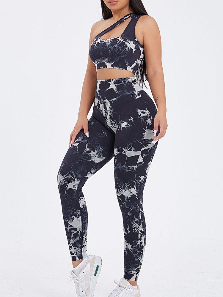 Conjunto Deportivo Mujer Tie Dye Gym Yoga Levanta Gluteos-2
