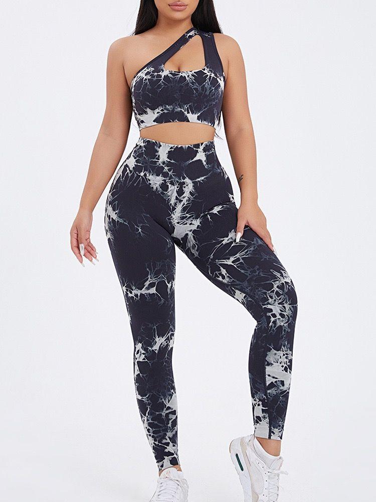 Conjunto Deportivo Mujer Tie Dye Gym Yoga Levanta Gluteos-3