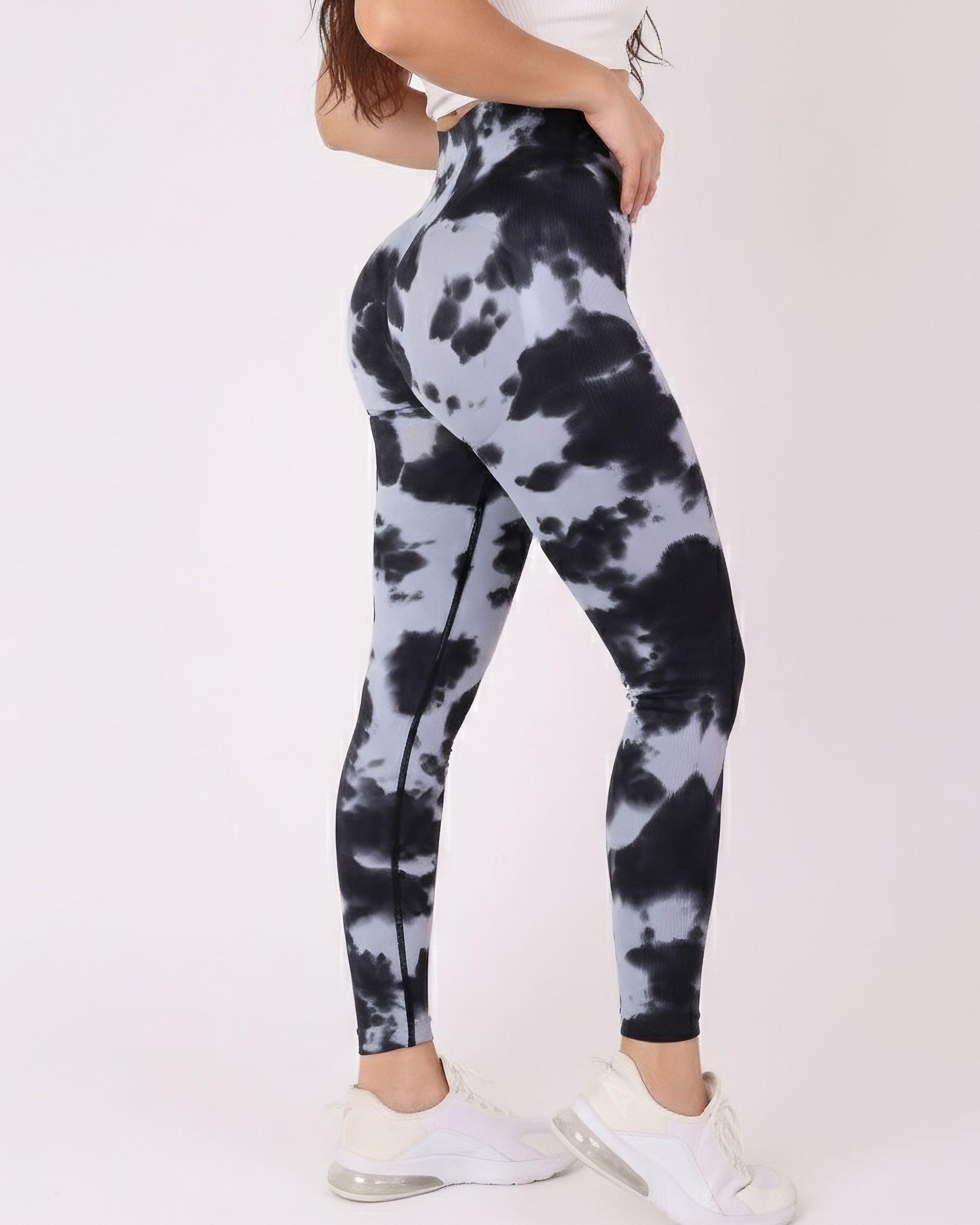 Calza Mujer Push Up Tiro Alto Estampado Vaca Levanta Cola-1