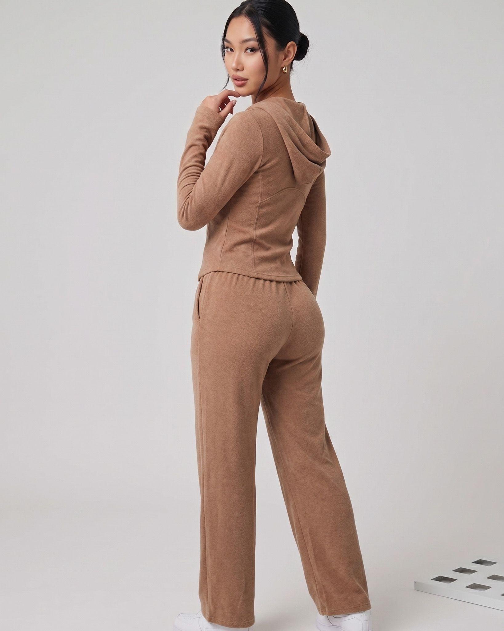 Set 2 Piezas Premium Invierno Palazzo y Gorro Mujer Viral-0