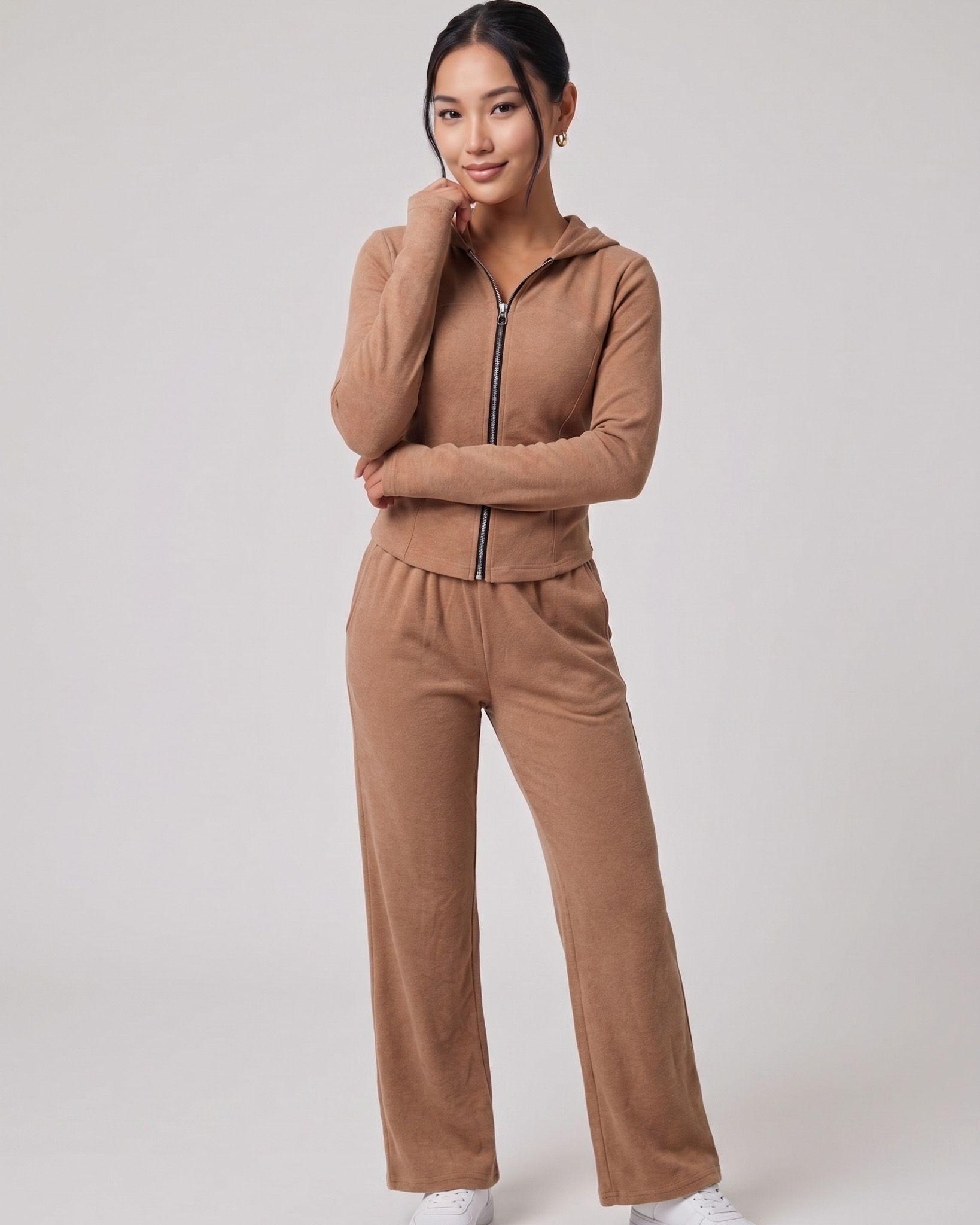 Set 2 Piezas Premium Invierno Palazzo y Gorro Mujer Viral-2
