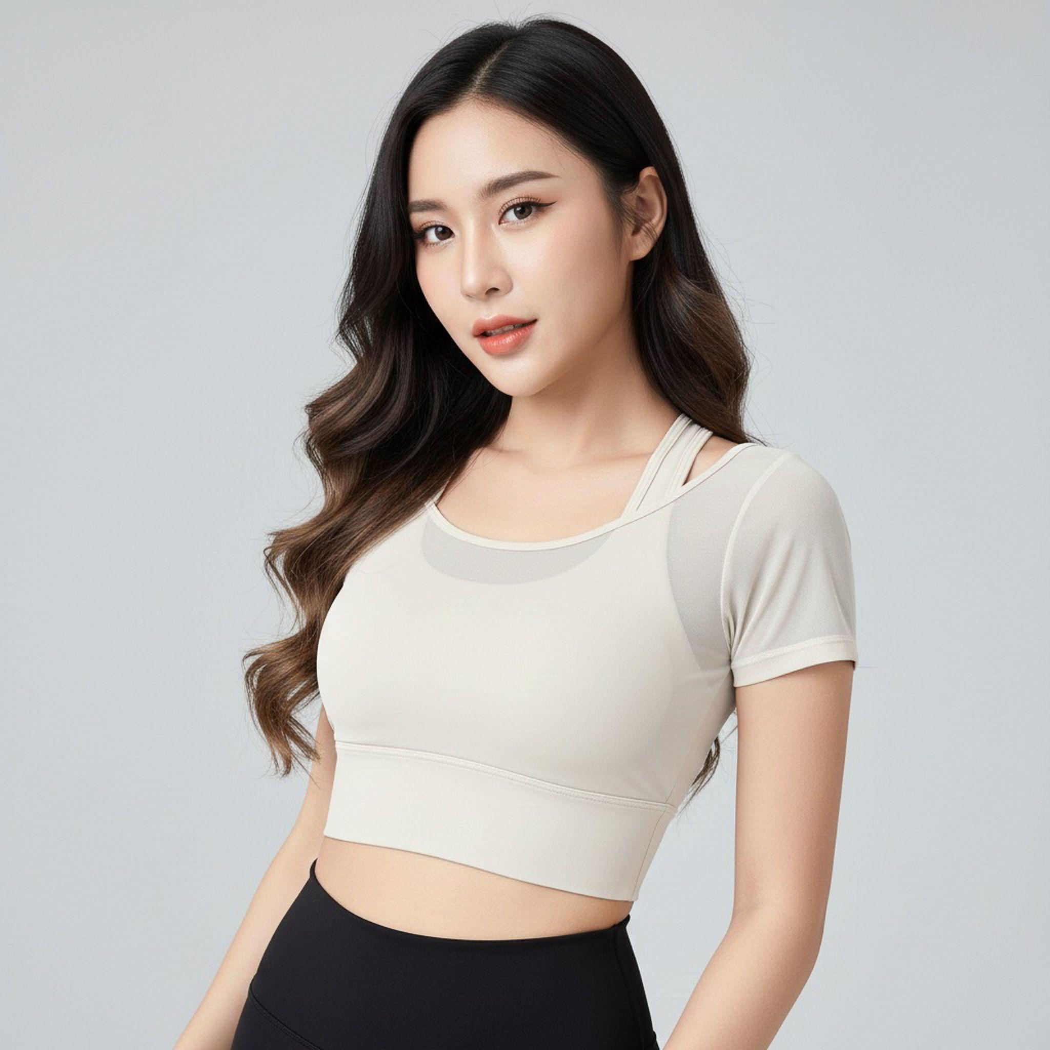 Peto Deportivo Corto Mujer Elasticado-1