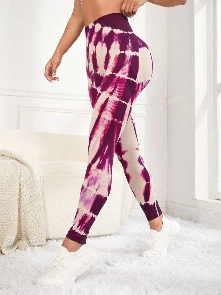 Leggins Calzas Deportivas Manchada Push Up-4