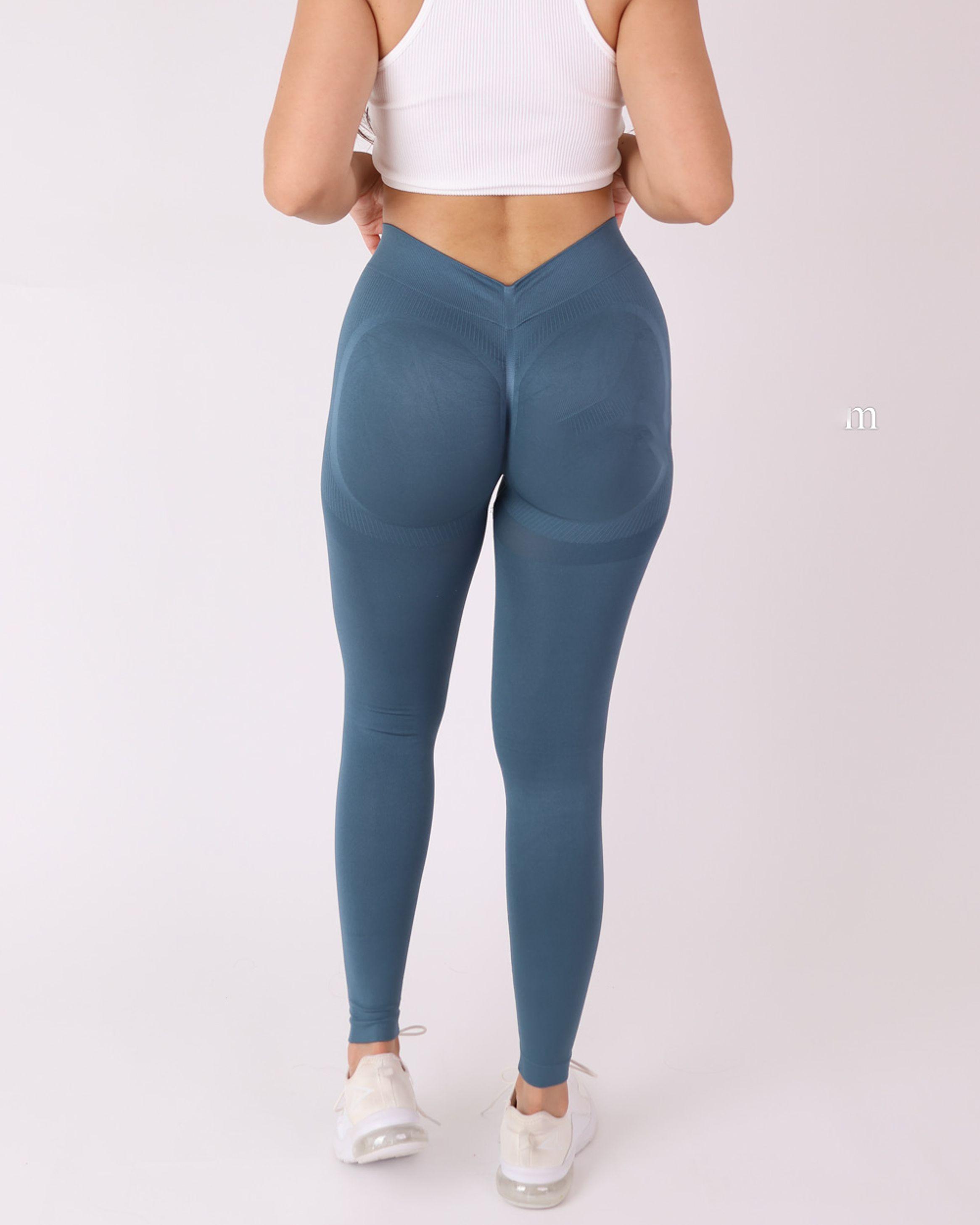 Calza Deportiva Mujer Push Up Pretina en V - HY27-5