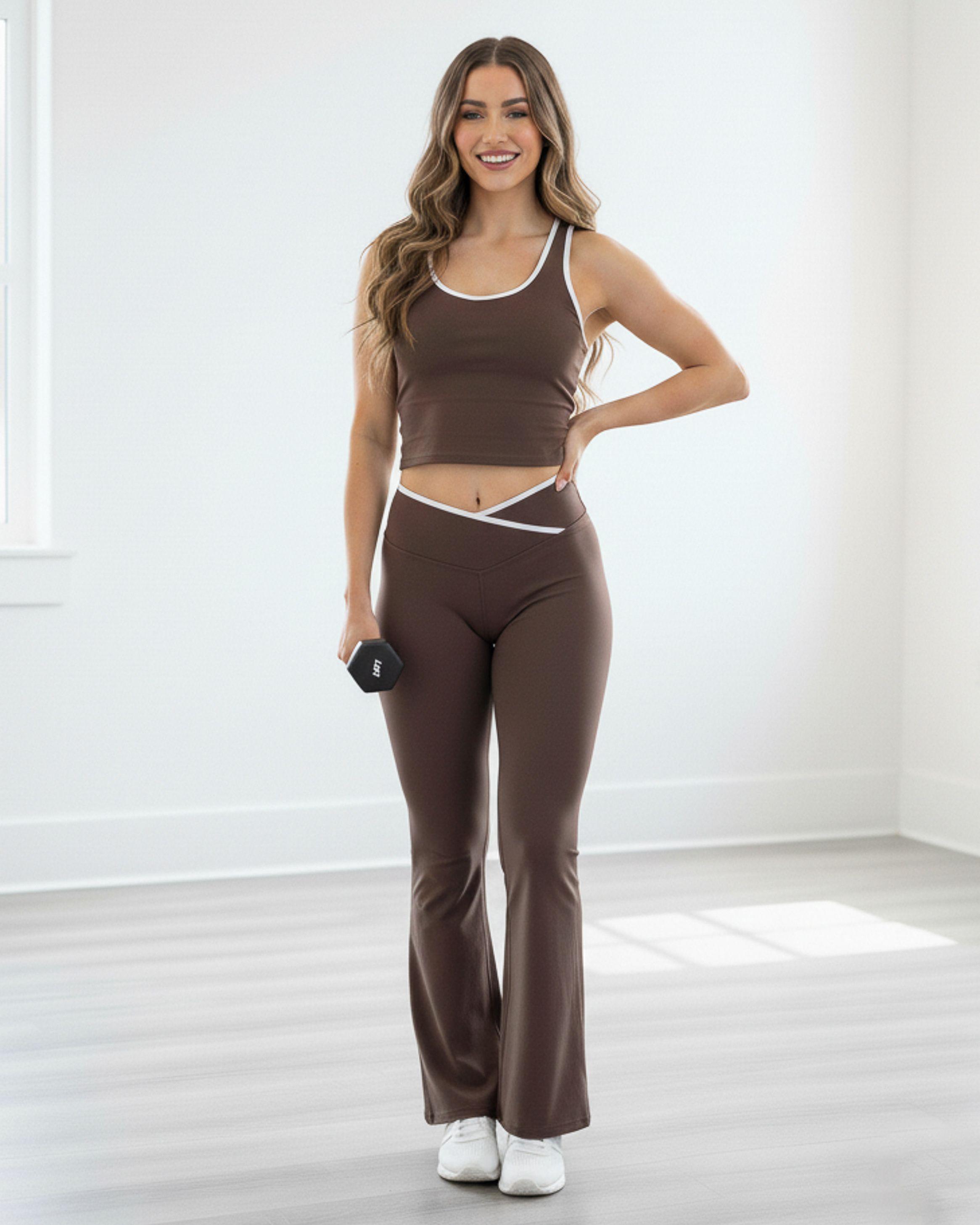 Conjunto Deportivo Mujer con Calza Flare Lúmina Sport - 3568-1