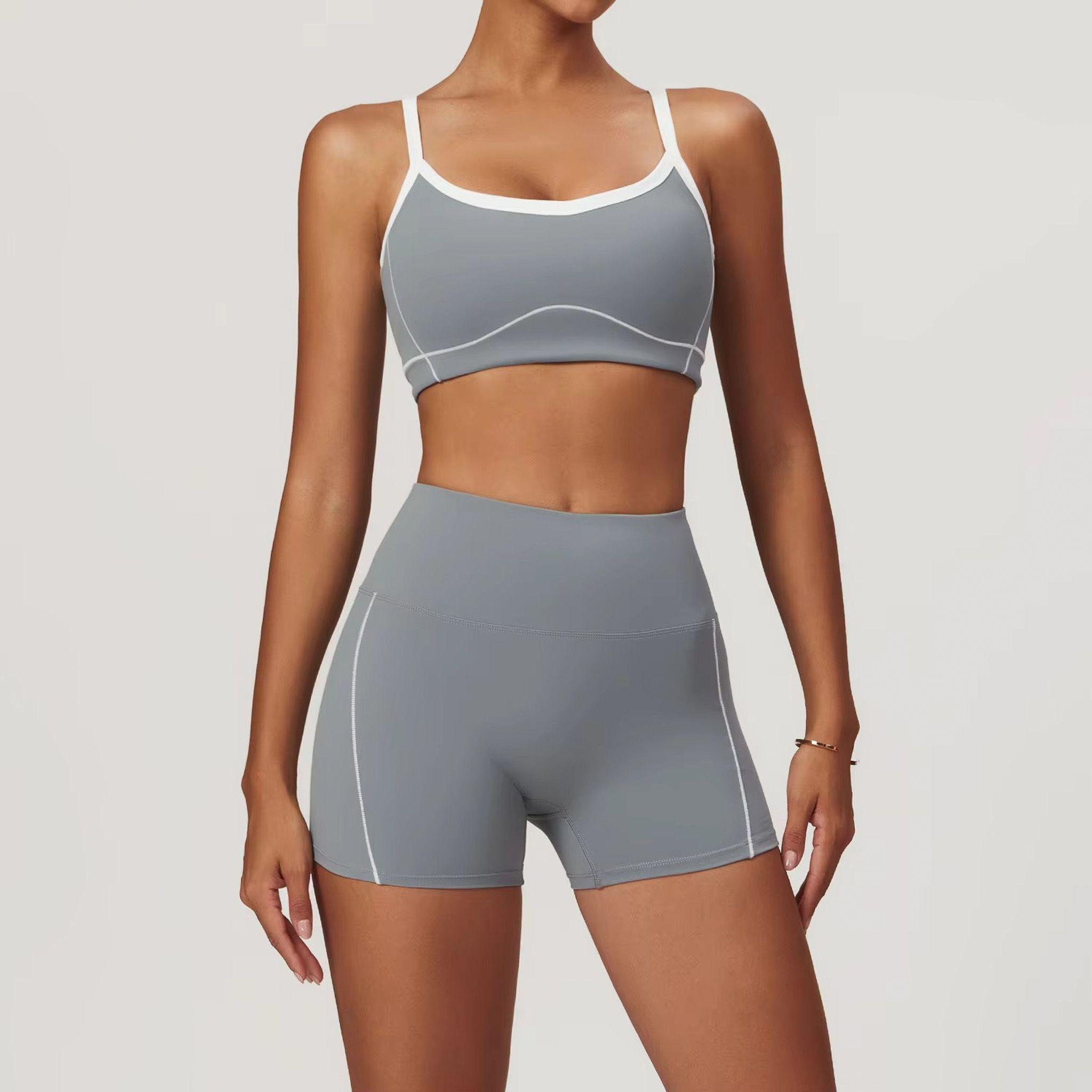 Conjunto Mujer Top y Short Silueta Activa Premium - YJ250-1