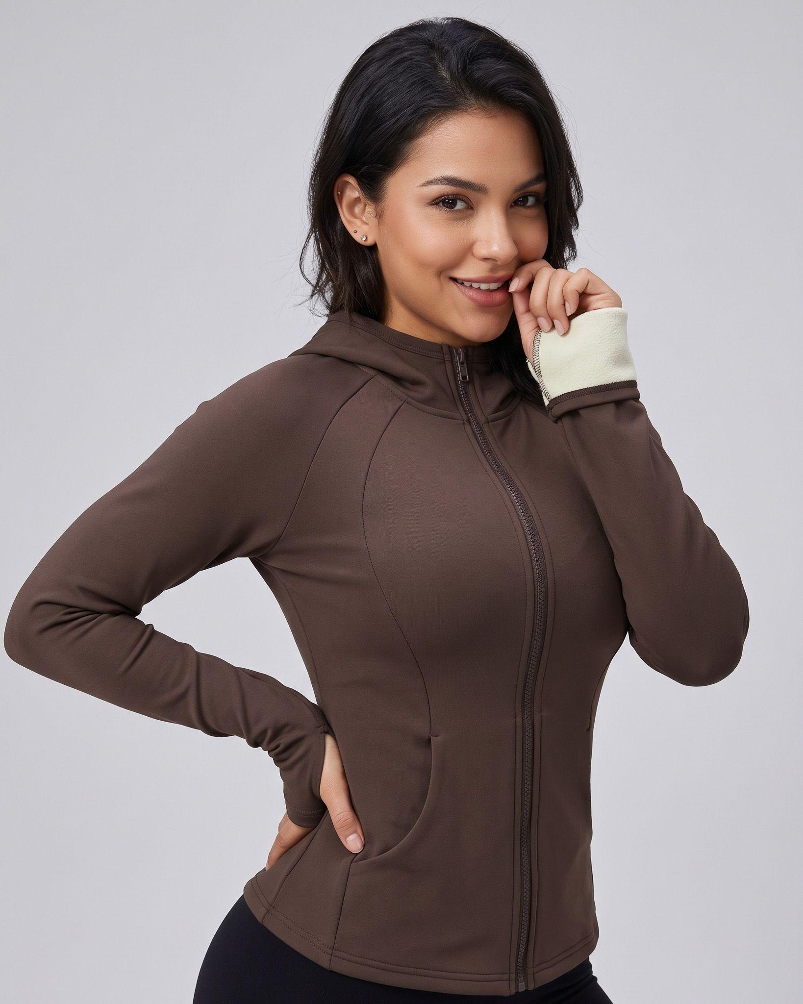 Chaqueta Chiporro Invierno Entallada Gorro Pasadedo Mujer-5