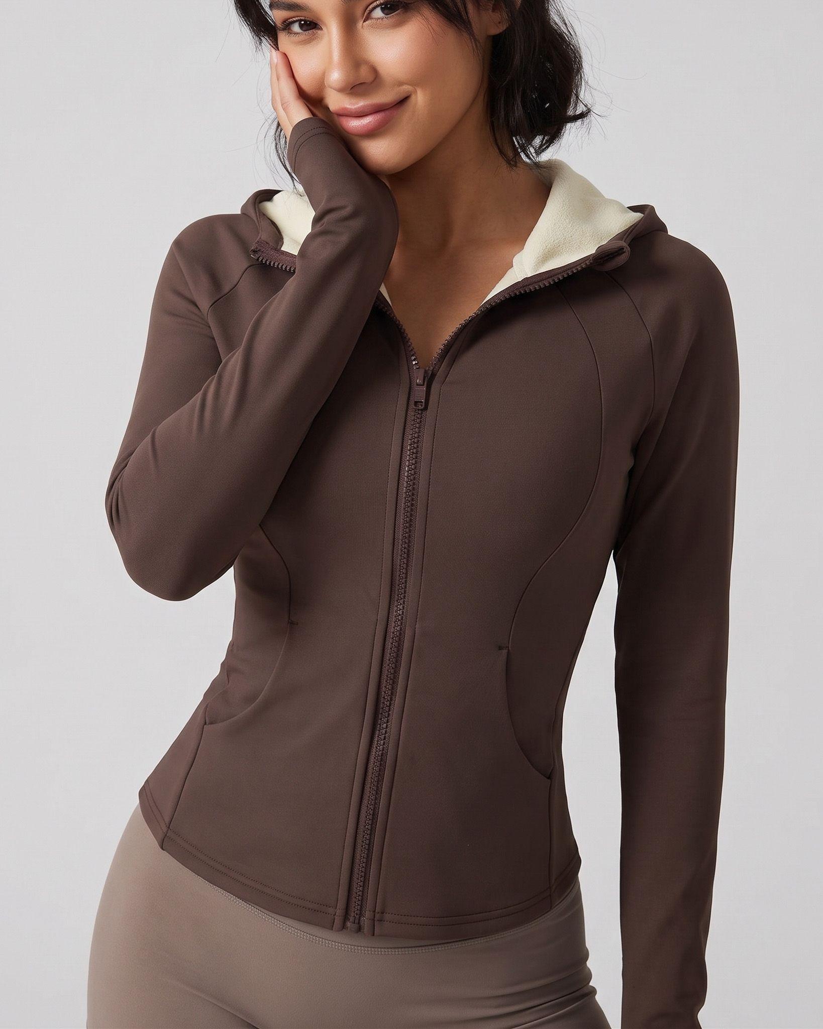 Chaqueta Chiporro Invierno Entallada Gorro Pasadedo Mujer-7