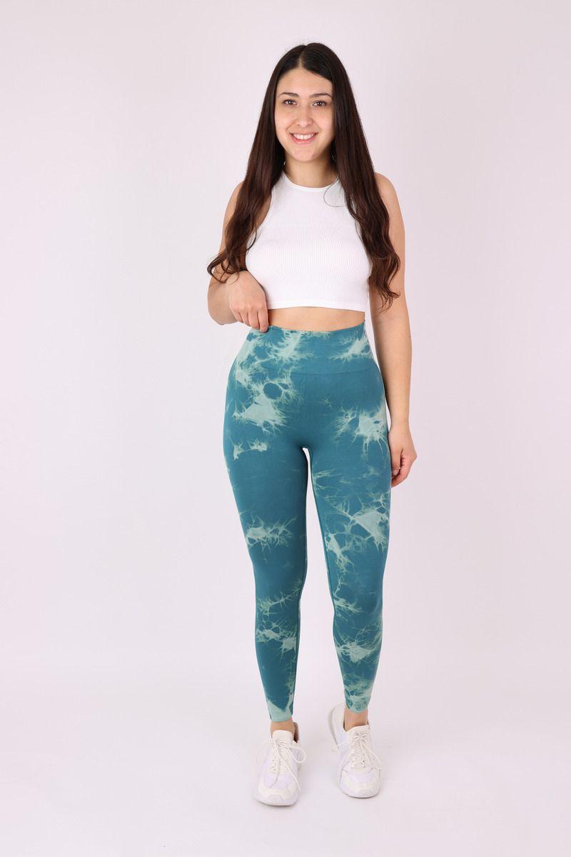 Pack 4 Calzas Tie Dye Sin Costura Con Efecto Push Up-6