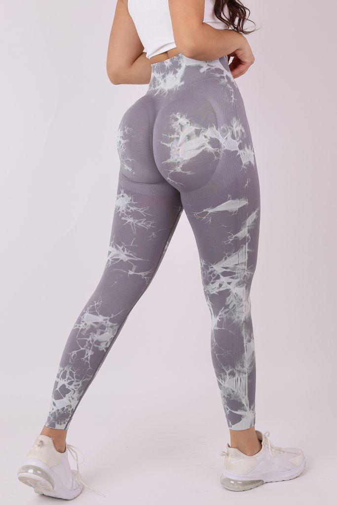 Pack 4 Calzas Tie Dye Sin Costura Con Efecto Push Up-1