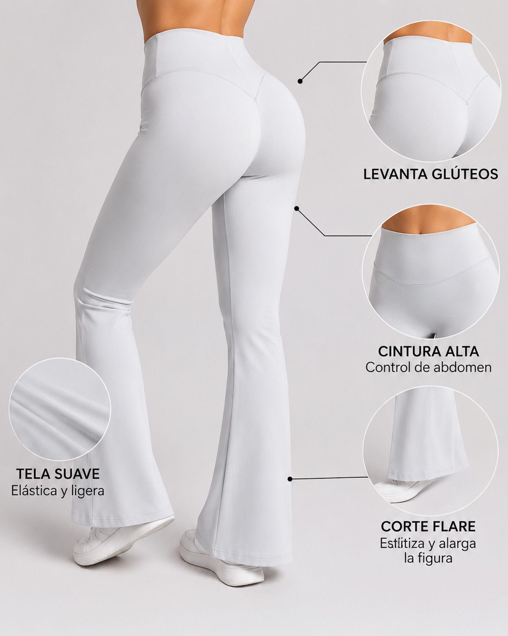 Calza Deportiva Oxford Flare Legging Tiro Alto Mujer-2