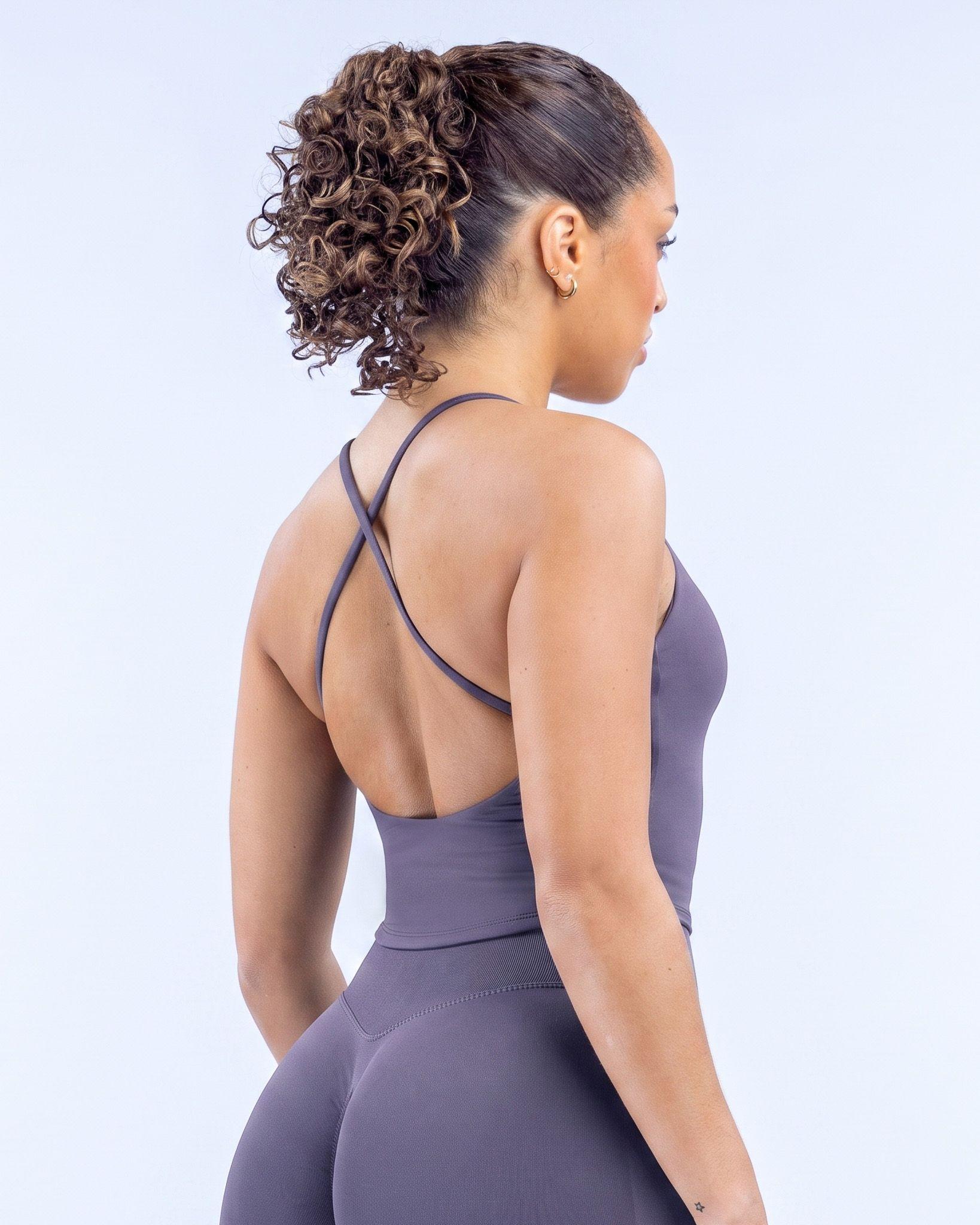 Peto Deportivo Largo de Yoga Espalda Cruzada Mujer - YJ339-0