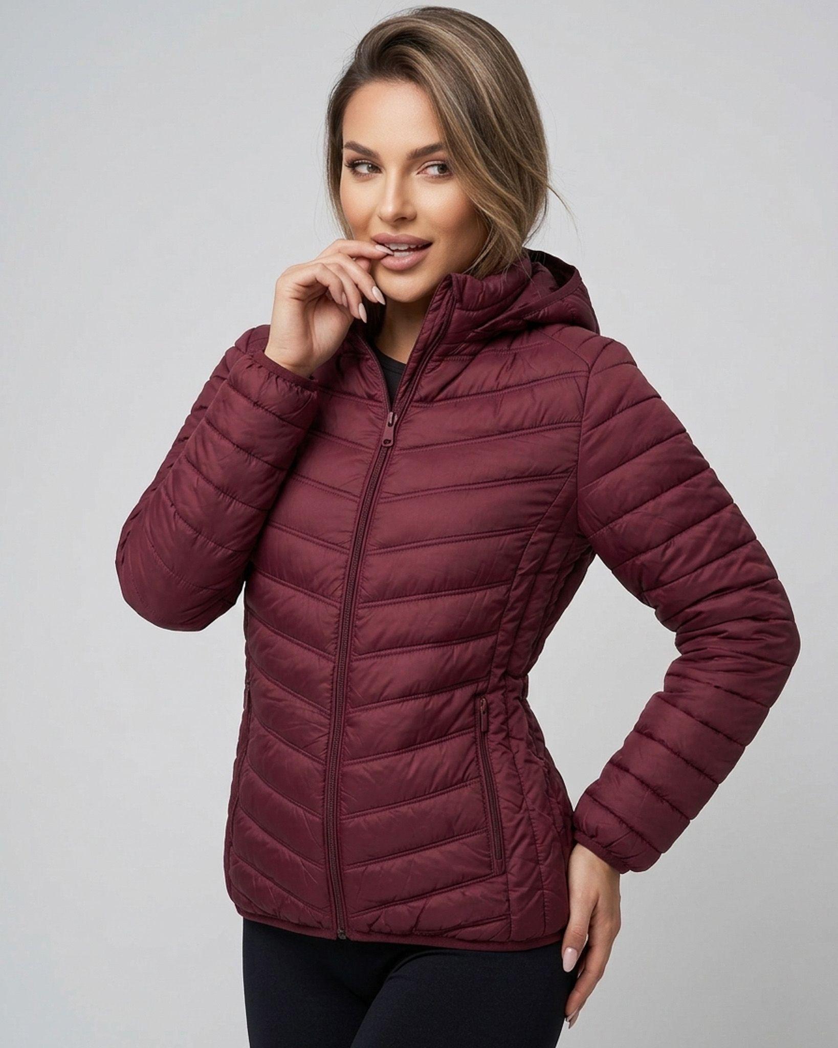 Parka Térmica Ultra Light Burdeo: Abrigo Liviano y Packable-4