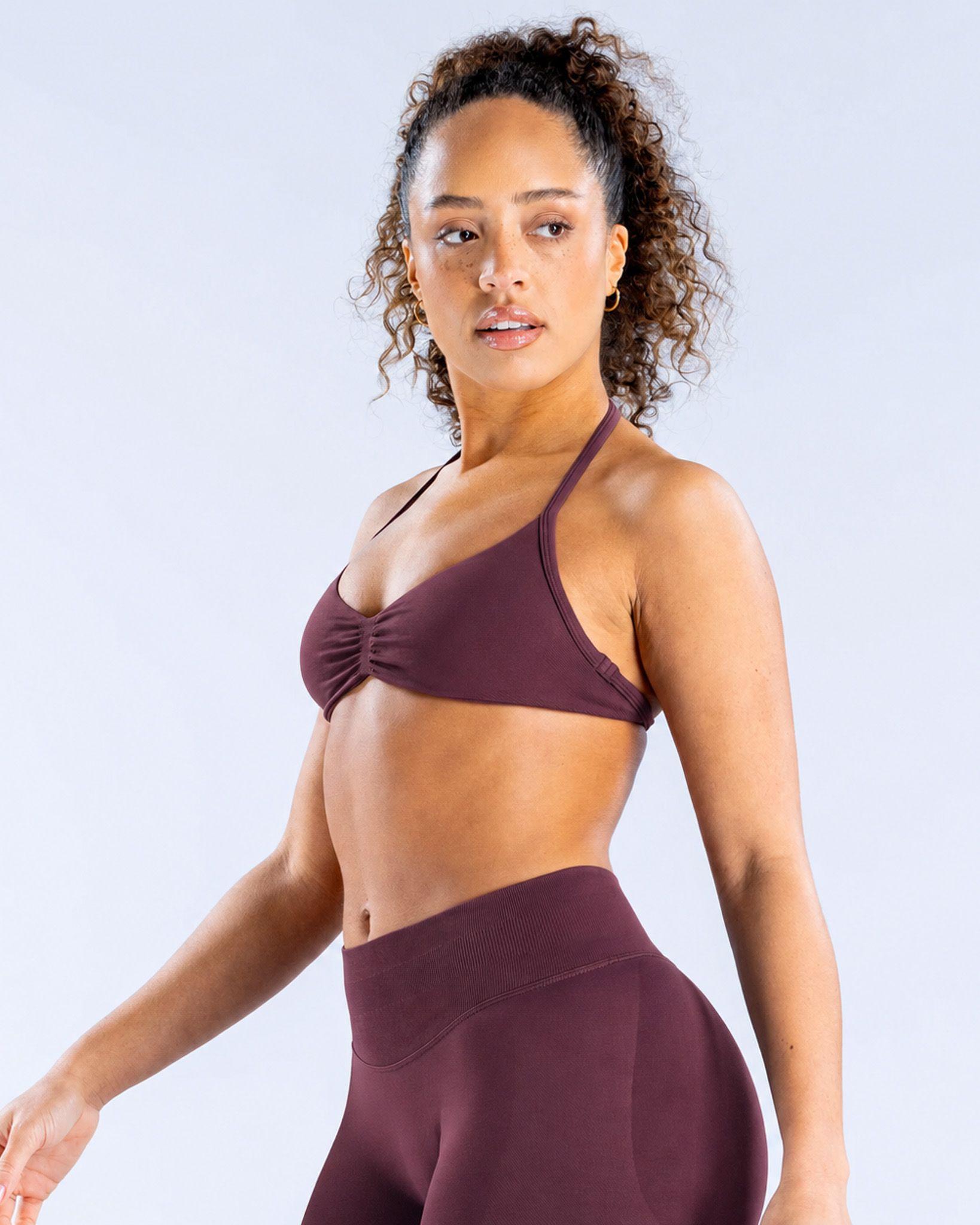 Set Deportivo Mujer Calza Legging y Top Peto Halter Impact-0