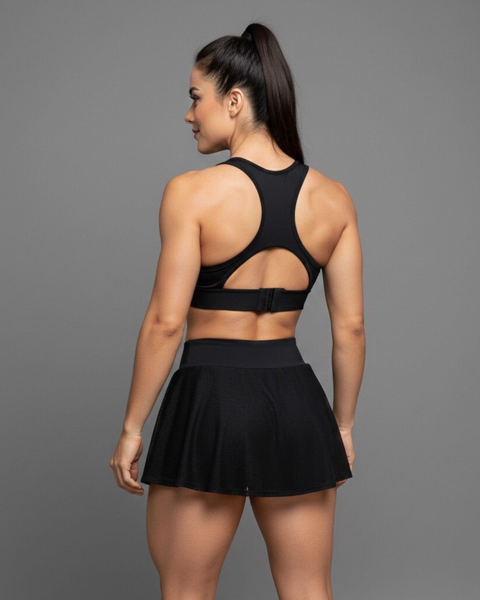 Conjunto Deportivo Peto y Falda Short con Malla-2