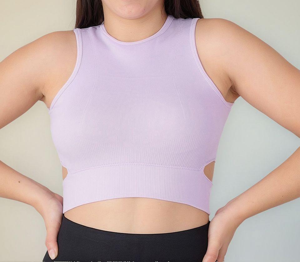 Sostén Deportivo Mujer Peto Sujetador Con Abertura Yj137-0