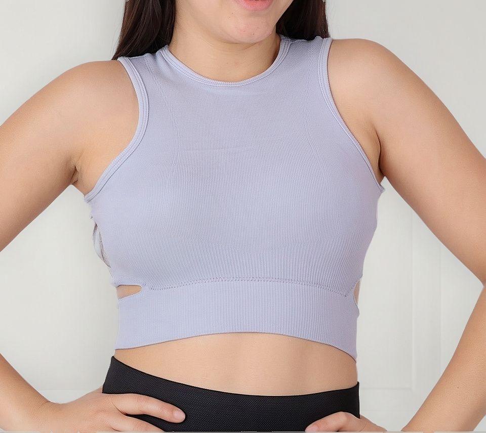 Sostén Deportivo Mujer Peto Sujetador Con Abertura Yj137-0