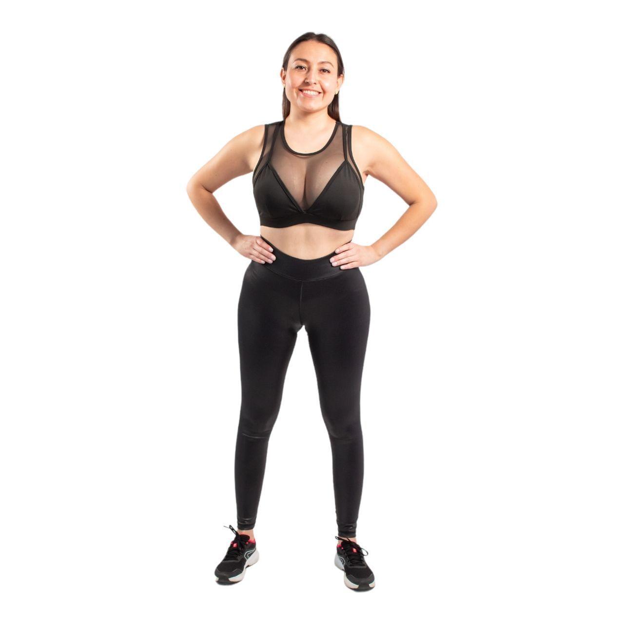 CALZA LEGGINS ECOCUERO MUJER -0