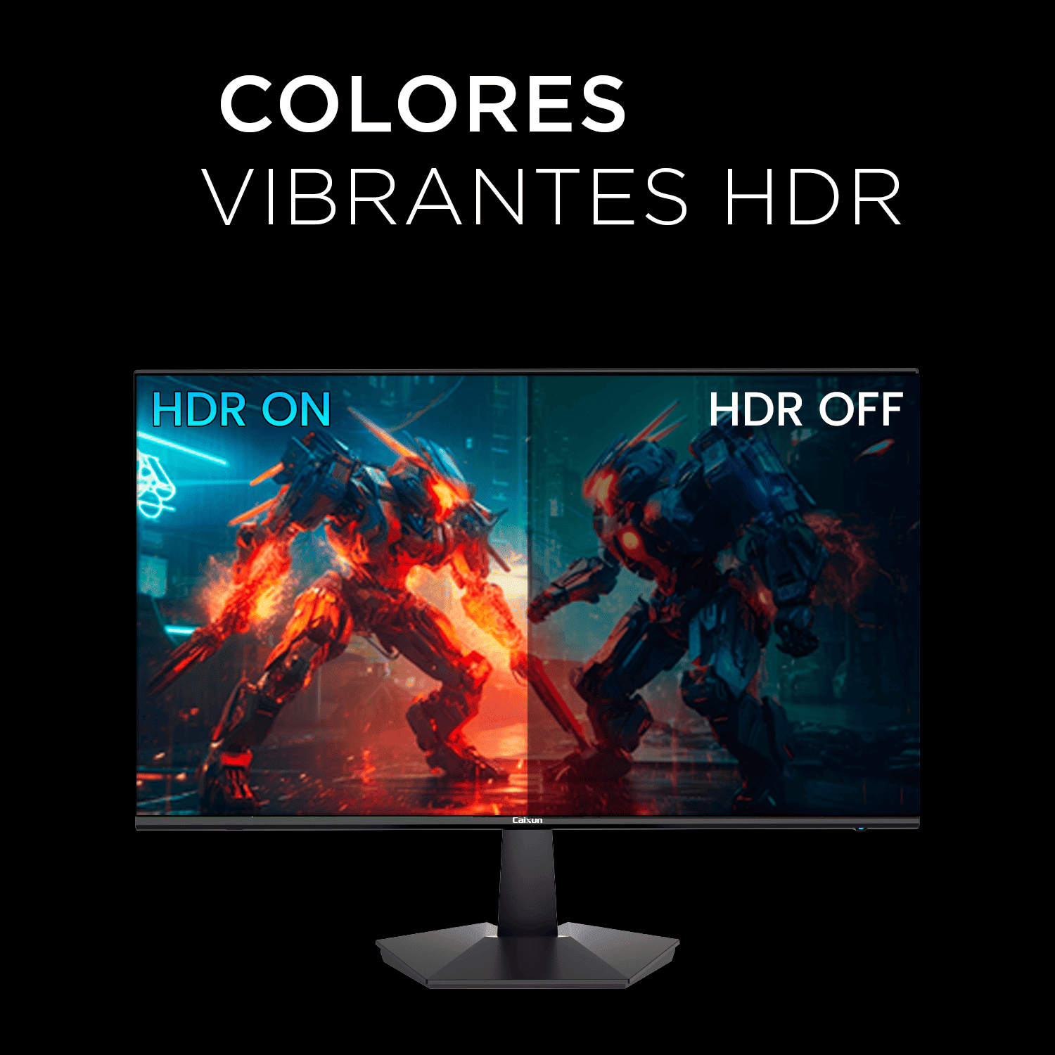 Monitor Gamer Plano Caixun 24 FHD VA 200Hz HDMI DP 1ms C24X1F-6