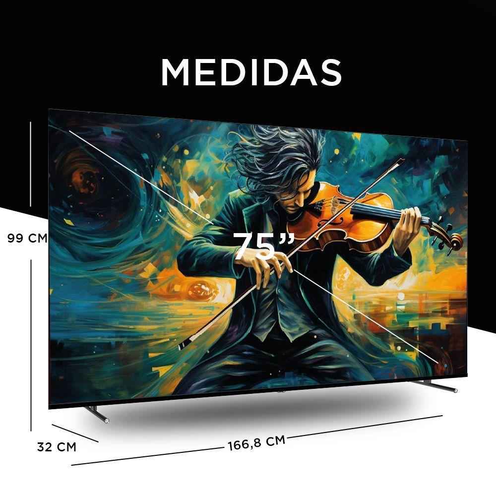 Smart TV Caixun LED 75" UHD 4K Google TV C75VHUG-3