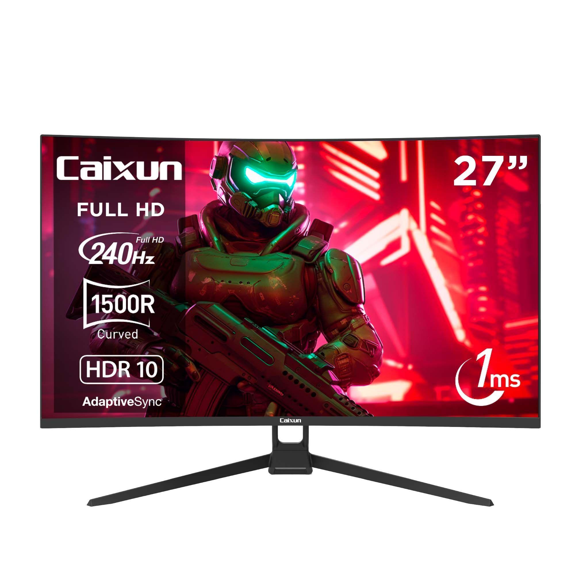 Monitor Gamer Curvo 27" FHD 240Hz VA 1ms 1500R HDMI DP Negro-0